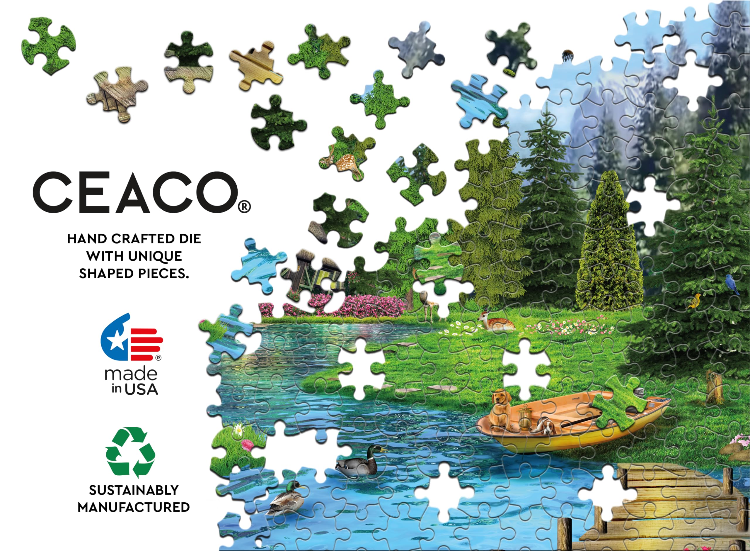 Foto 5 | Rompecabezas Ceaco Dream Lake 300 Piezas - Venta Internacional.