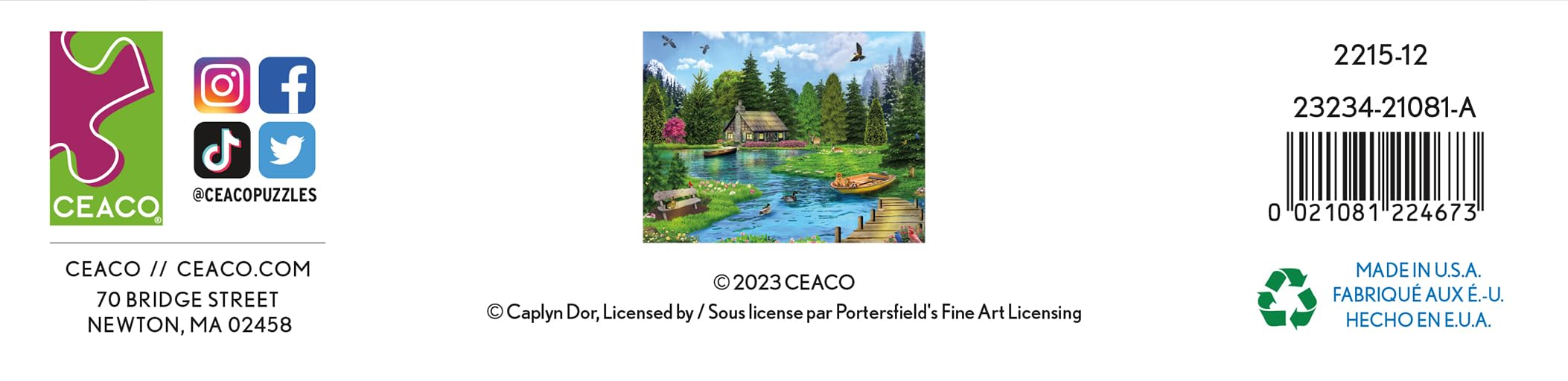 Foto 7 | Rompecabezas Ceaco Dream Lake 300 Piezas - Venta Internacional.