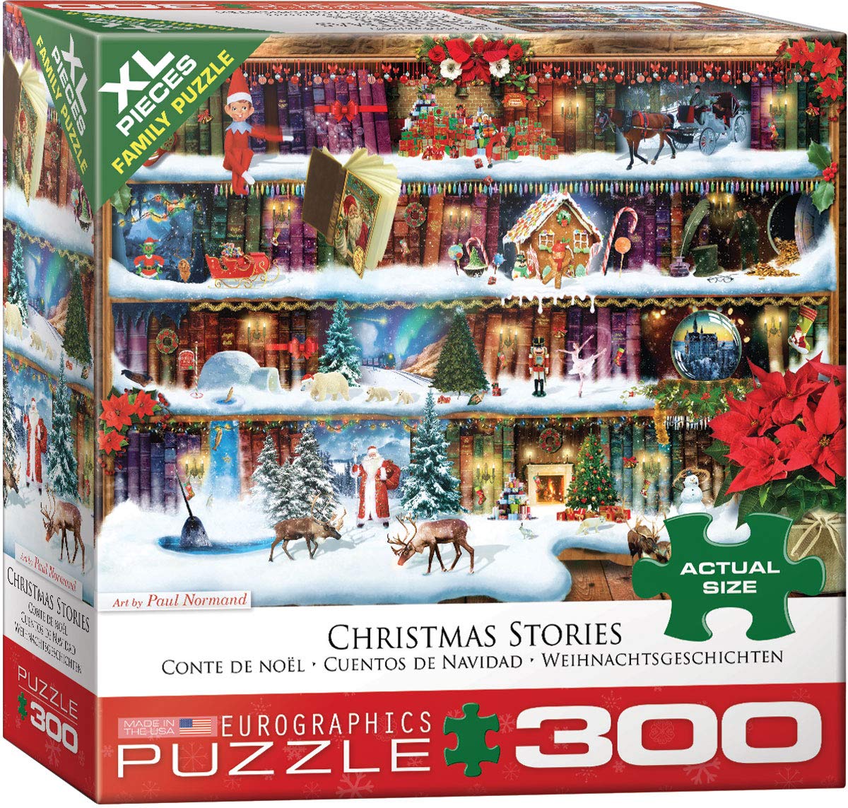 Foto 2 pulgar | Rompecabezas Eurographics Christmas Stories 300 Piezas - Venta Internacional.