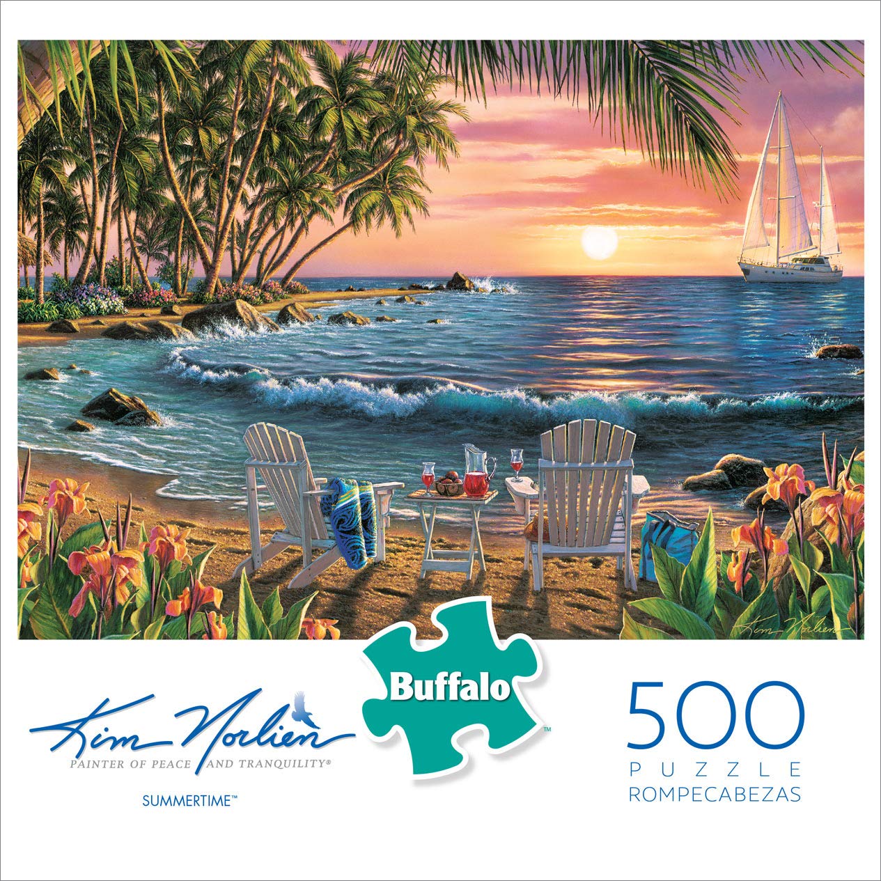 Foto 2 | Rompecabezas Buffalo Games Summertime, 500 Piezas - Venta Internacional.