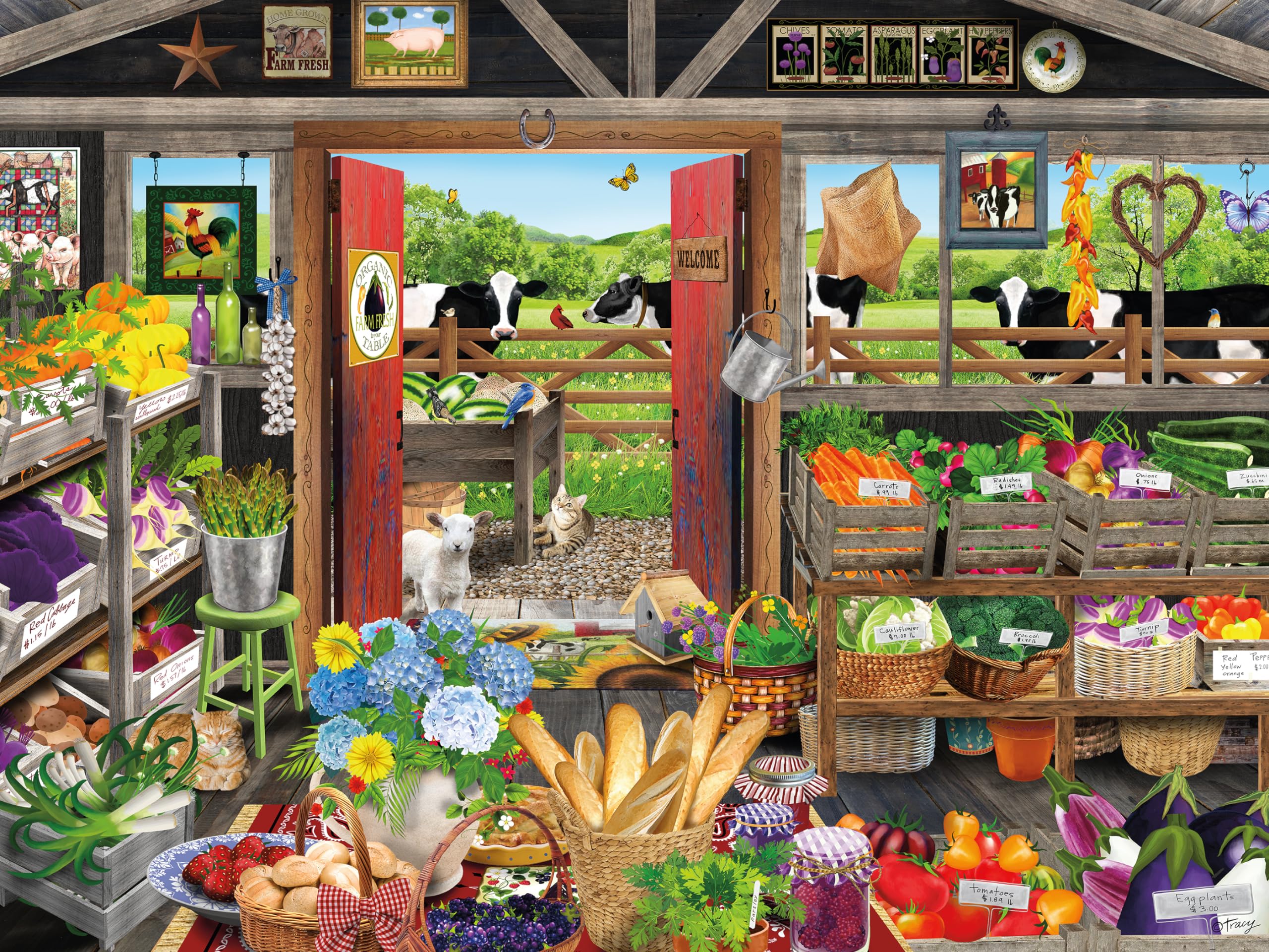 Foto 1 | Rompecabezas Ceaco Tracy Flickinger Country Market 500 Piezas - Venta Internacional.