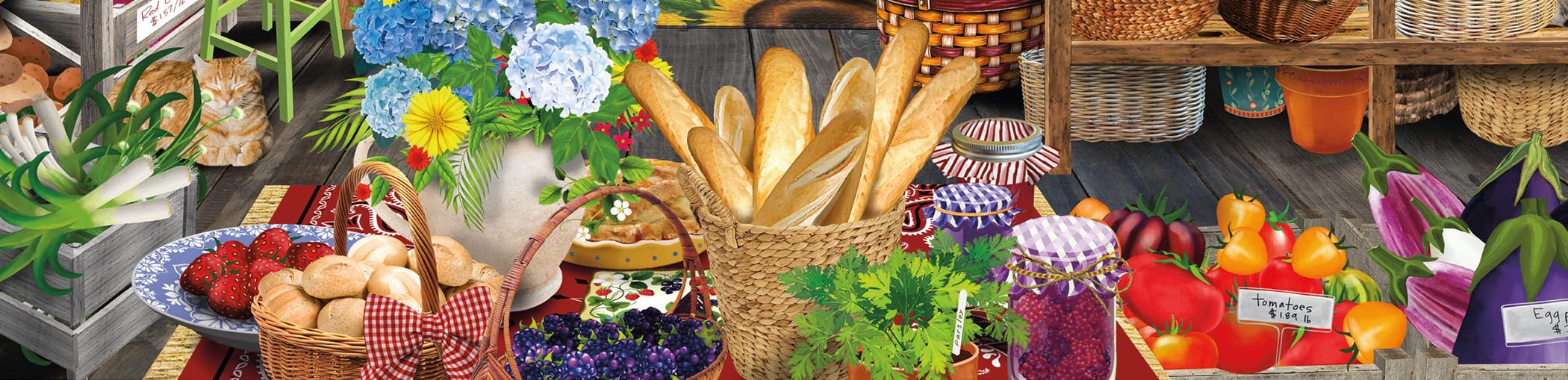 Foto 5 | Rompecabezas Ceaco Tracy Flickinger Country Market 500 Piezas - Venta Internacional.