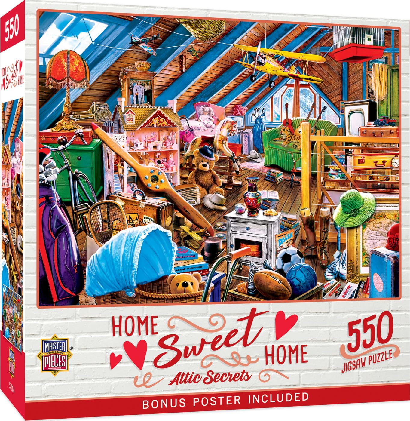 Foto 1 | Rompecabezas Masterpieces Attic Secrets 550 Piezas - Venta Internacional.
