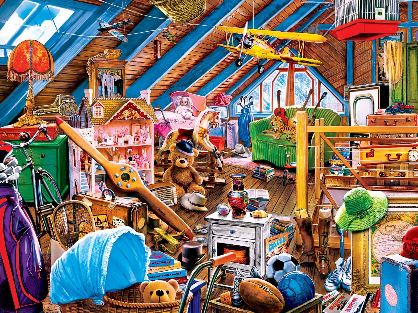 Foto 2 | Rompecabezas Masterpieces Attic Secrets 550 Piezas - Venta Internacional.