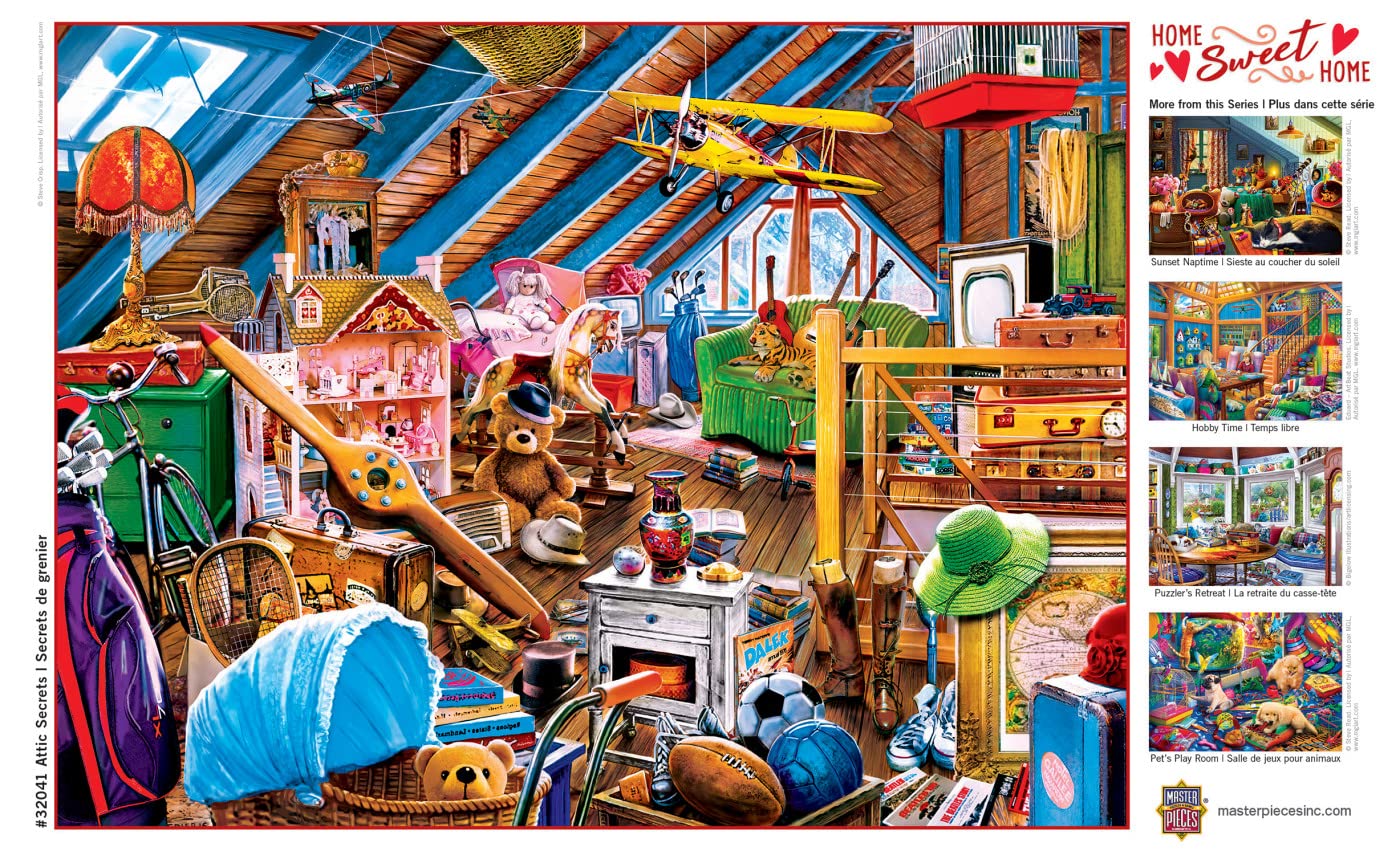 Foto 4 | Rompecabezas Masterpieces Attic Secrets 550 Piezas - Venta Internacional.