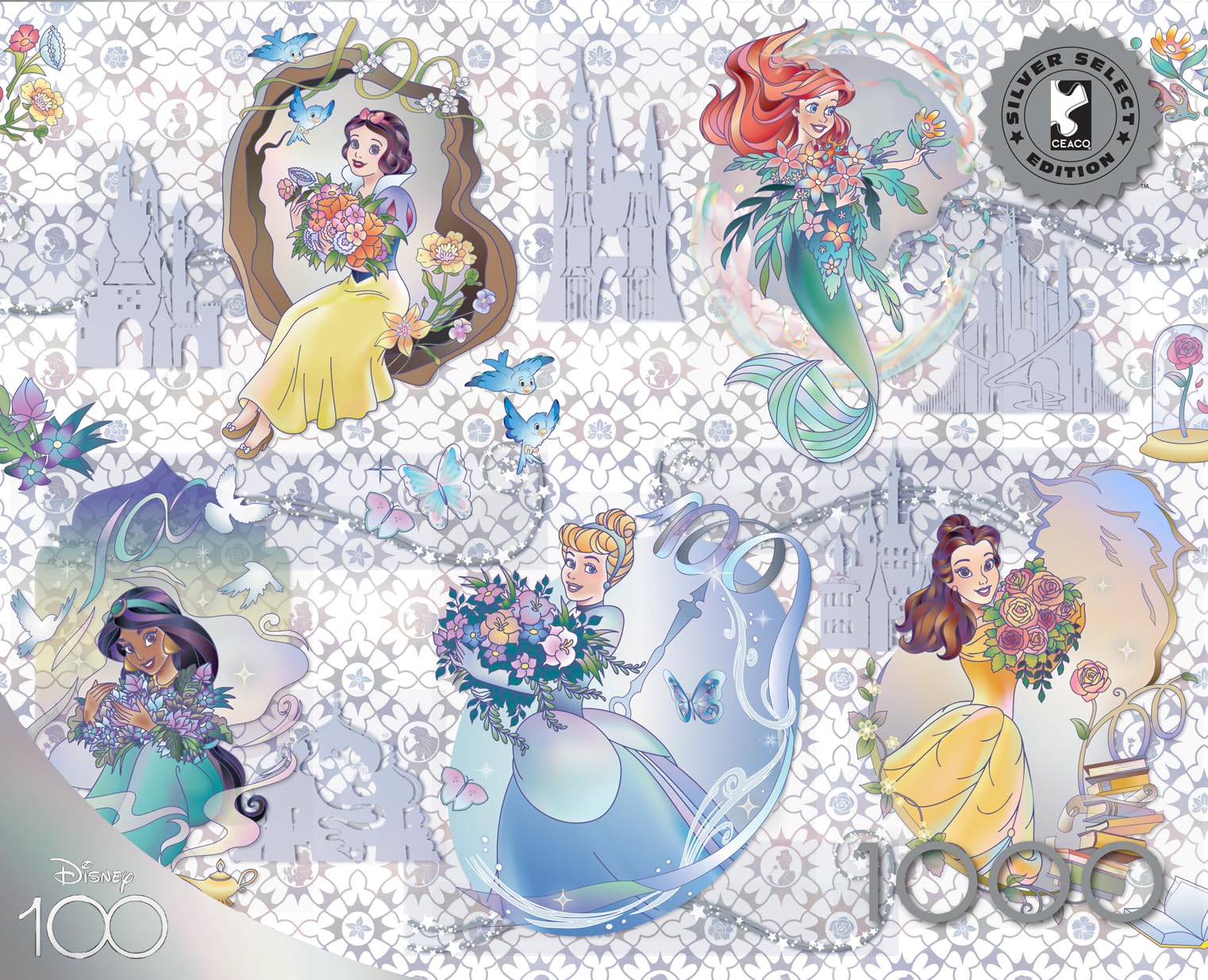 Foto 3 pulgar | Rompecabezas Buffalo Games Disney Platinum Princesses 1000 Unidades - Venta Internacional.