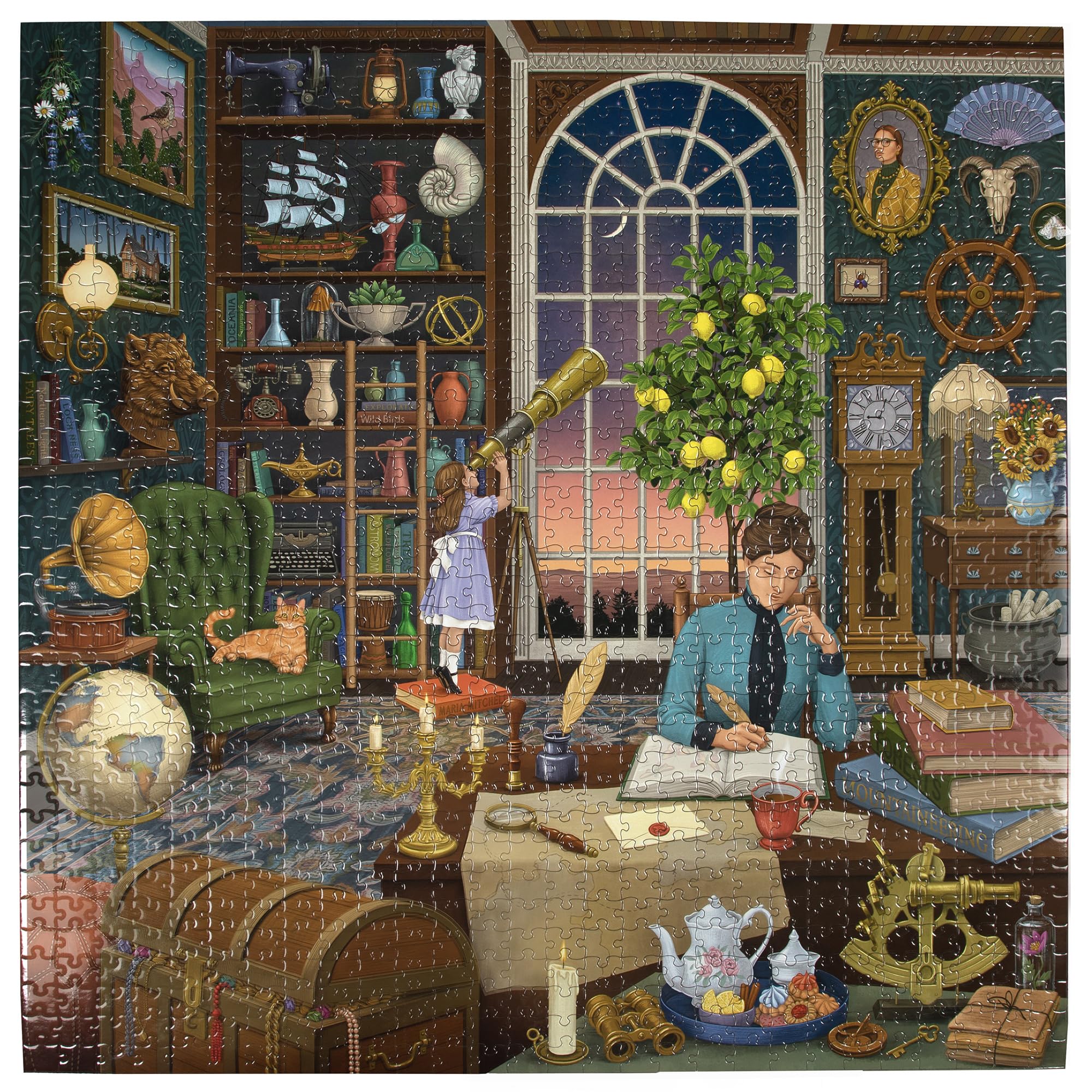 Foto 2 | Puzzle Eboo Piece & Love: Alchemist's Library 1000 Piezas - Venta Internacional.