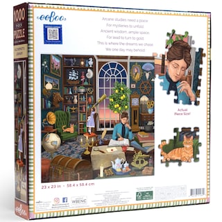 Foto 3 | Puzzle Eboo Piece & Love: Alchemist's Library 1000 Piezas - Venta Internacional.