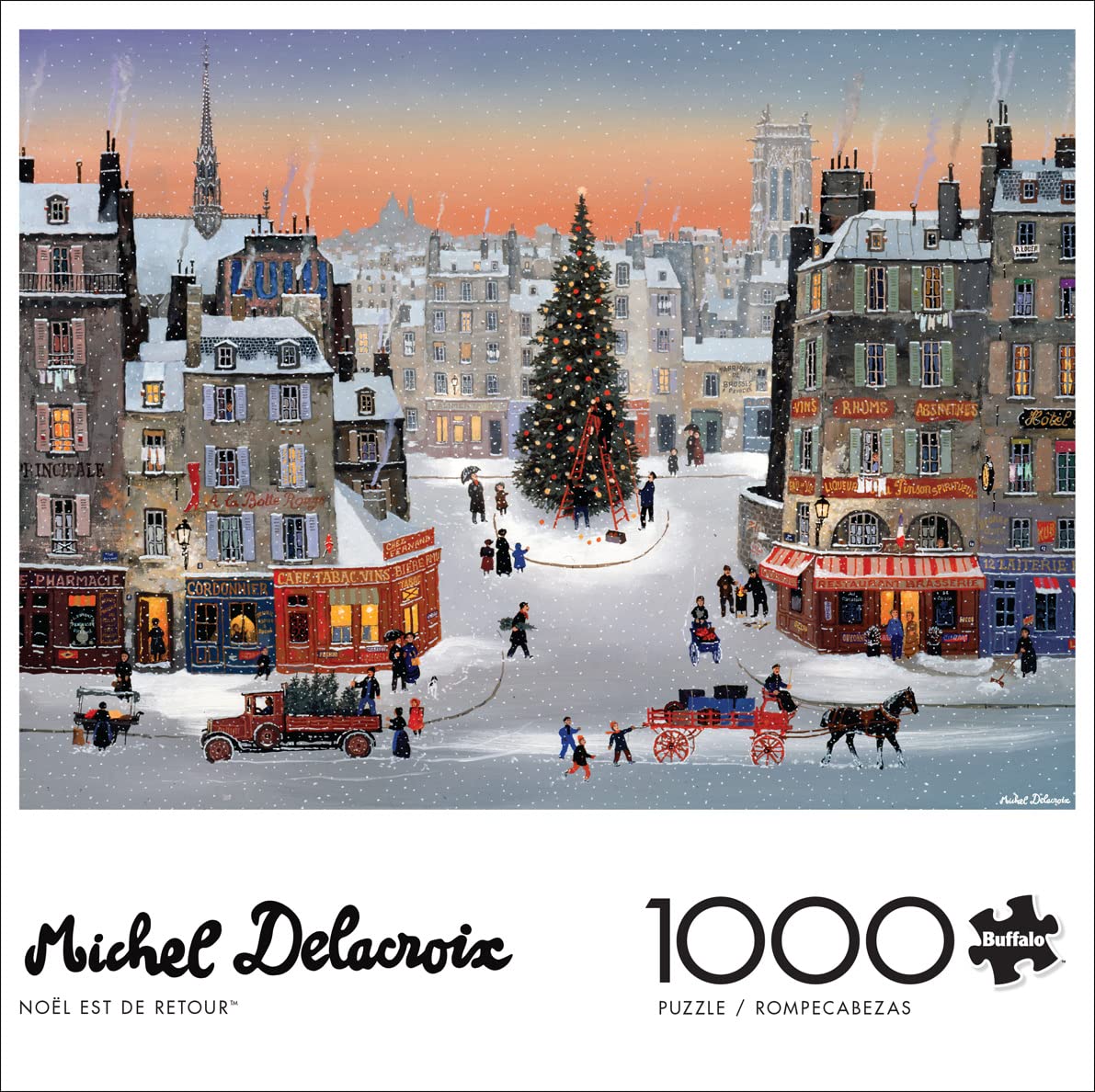 Foto 2 | Rompecabezas Buffalo Games Michel Delacroix Noël 1000 Piezas - Venta Internacional.
