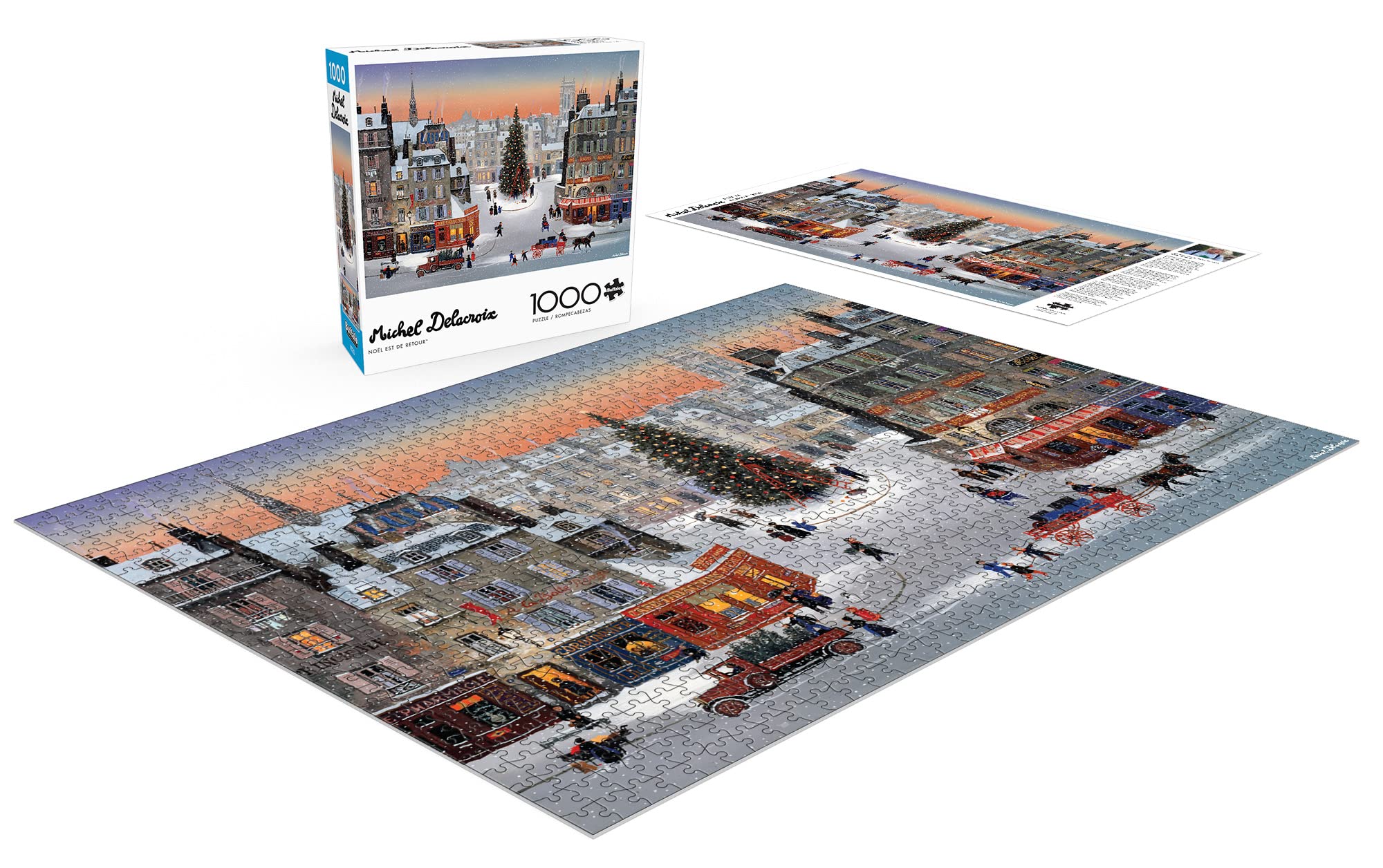 Foto 4 | Rompecabezas Buffalo Games Michel Delacroix Noël 1000 Piezas - Venta Internacional.