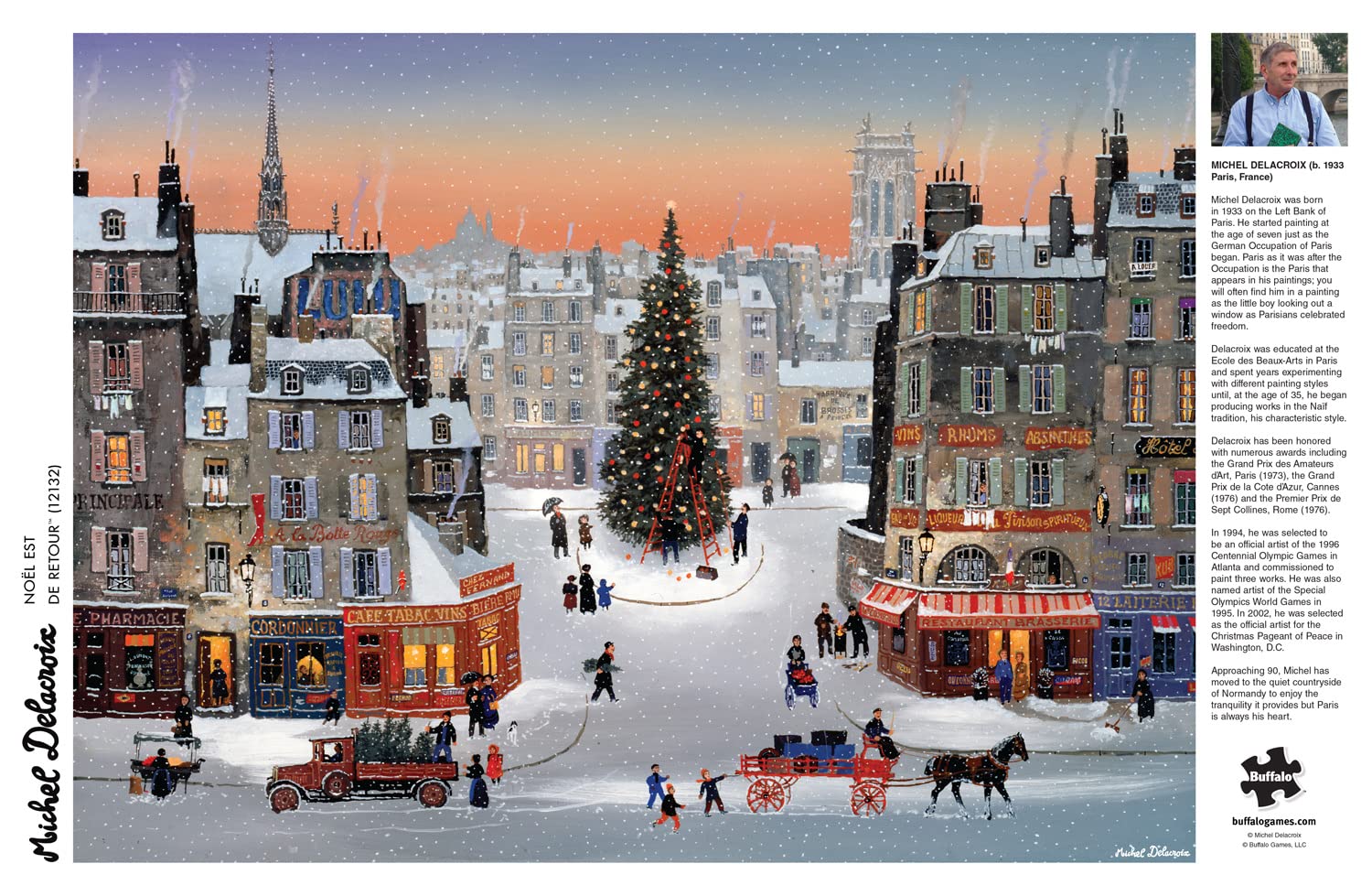 Foto 5 | Rompecabezas Buffalo Games Michel Delacroix Noël 1000 Piezas - Venta Internacional.