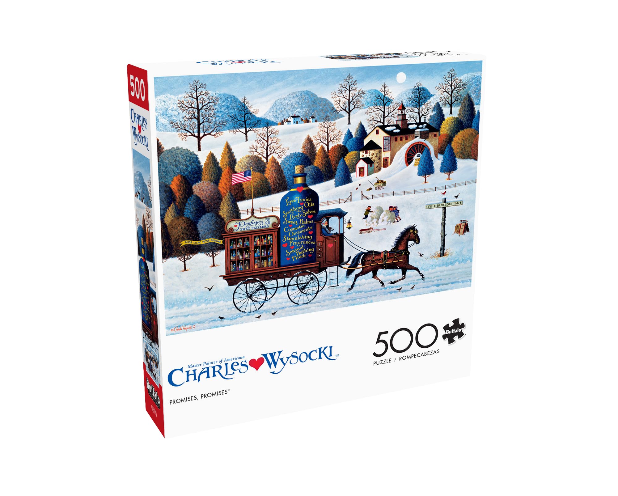 Foto 3 | Rompecabezas De Buffalo Games Charles Wysocki Promises, 500 Piezas - Venta Internacional.