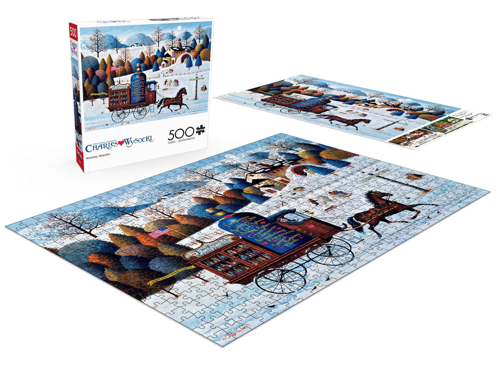 Foto 5 pulgar | Rompecabezas De Buffalo Games Charles Wysocki Promises, 500 Piezas - Venta Internacional.