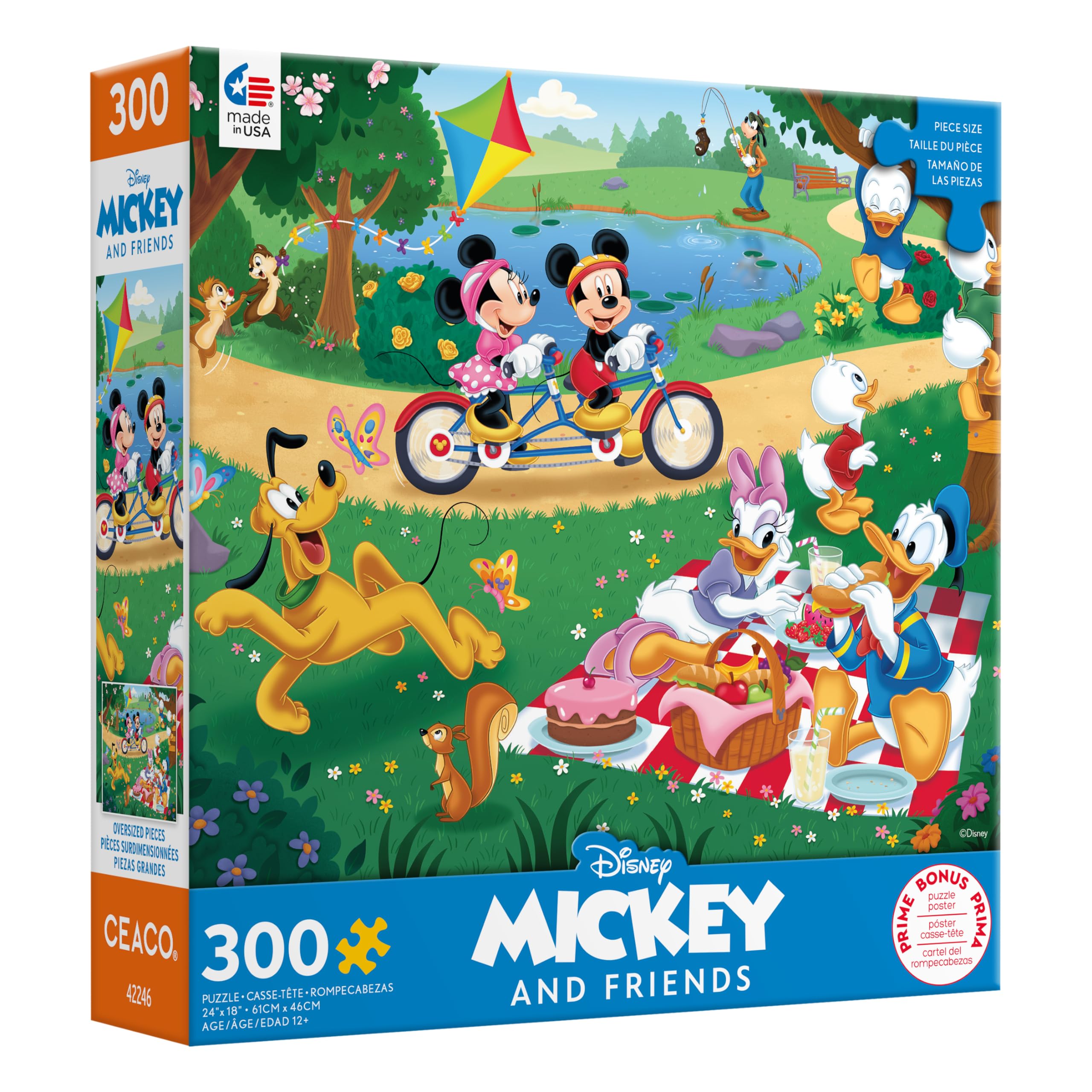 Foto 4 pulgar | Rompecabezas Ceaco Disney Mickey Y Minnie In The Park, 300 Piezas - Venta Internacional.