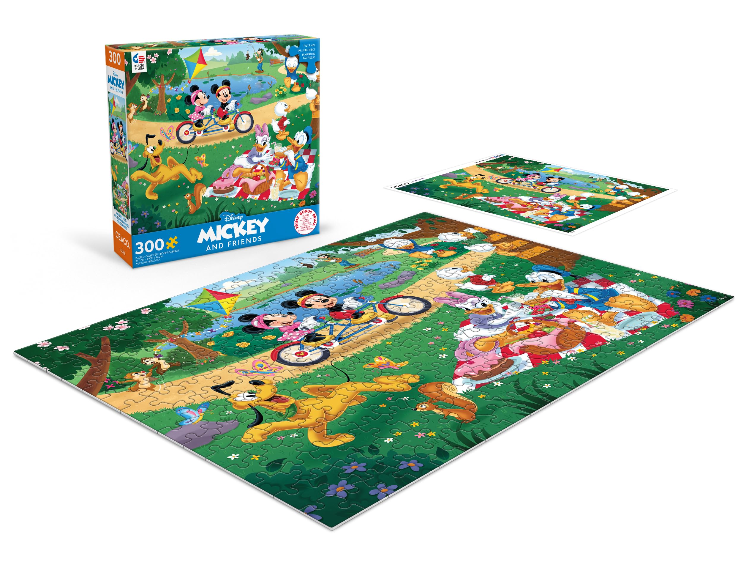 Foto 5 pulgar | Rompecabezas Ceaco Disney Mickey Y Minnie In The Park, 300 Piezas - Venta Internacional.