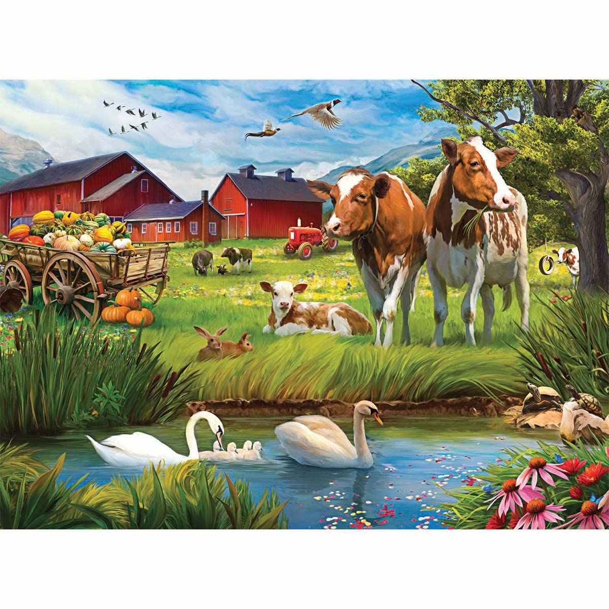 Rompecabezas Buffalo Games Lena Fall At The Farm 1000 Piezas - Venta Internacional.