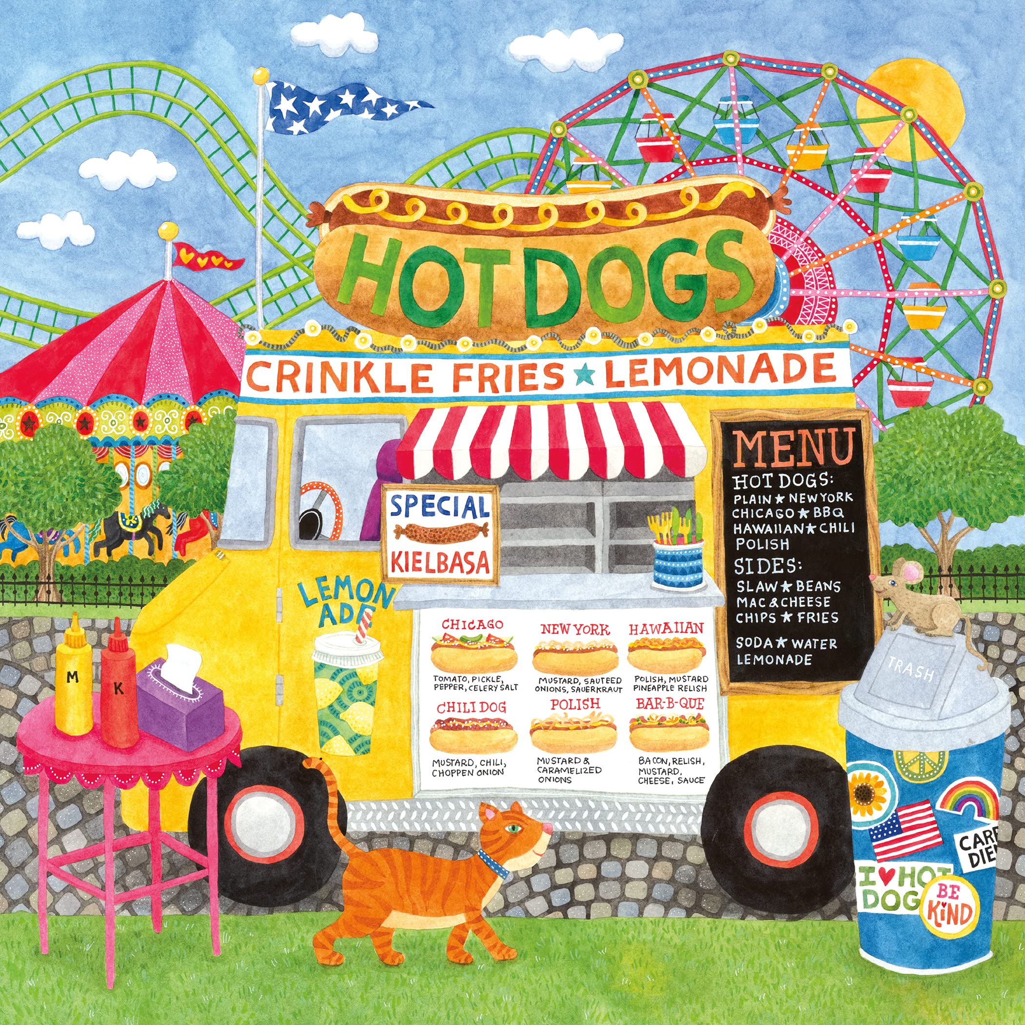 Rompecabezas Ceaco Food Trucks Hot Dog Truck Ii, 500 Piezas - Venta Internacional.