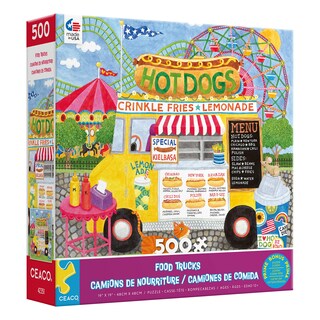 Foto 3 | Rompecabezas Ceaco Food Trucks Hot Dog Truck Ii, 500 Piezas - Venta Internacional.