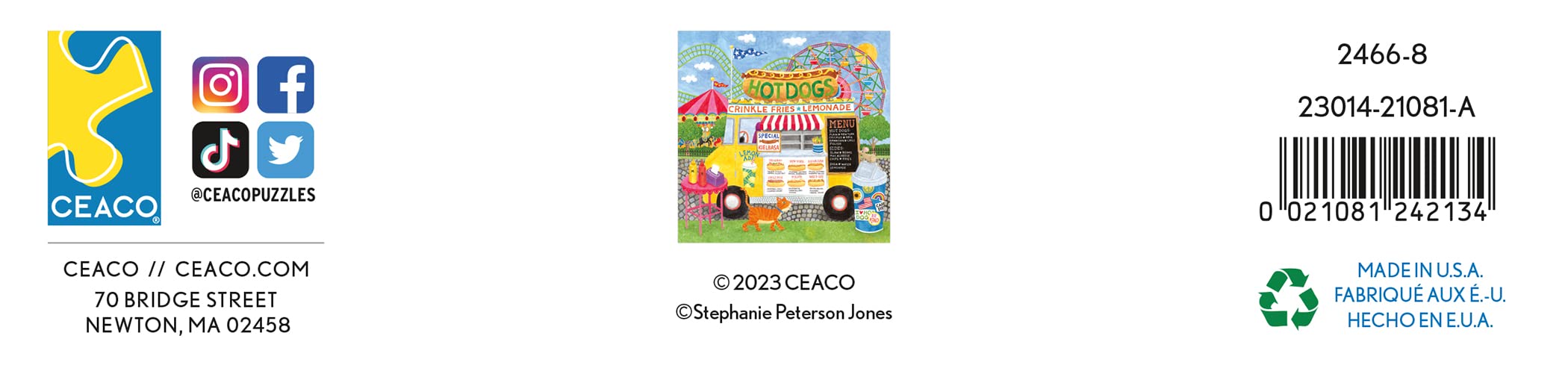 Foto 8 pulgar | Rompecabezas Ceaco Food Trucks Hot Dog Truck Ii, 500 Piezas - Venta Internacional.