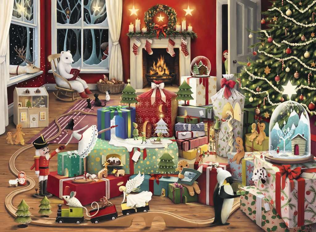 Foto 2 | Puzle Ravensburger Enchanted Christmas 500 Piezas Para Adultos - Venta Internacional.