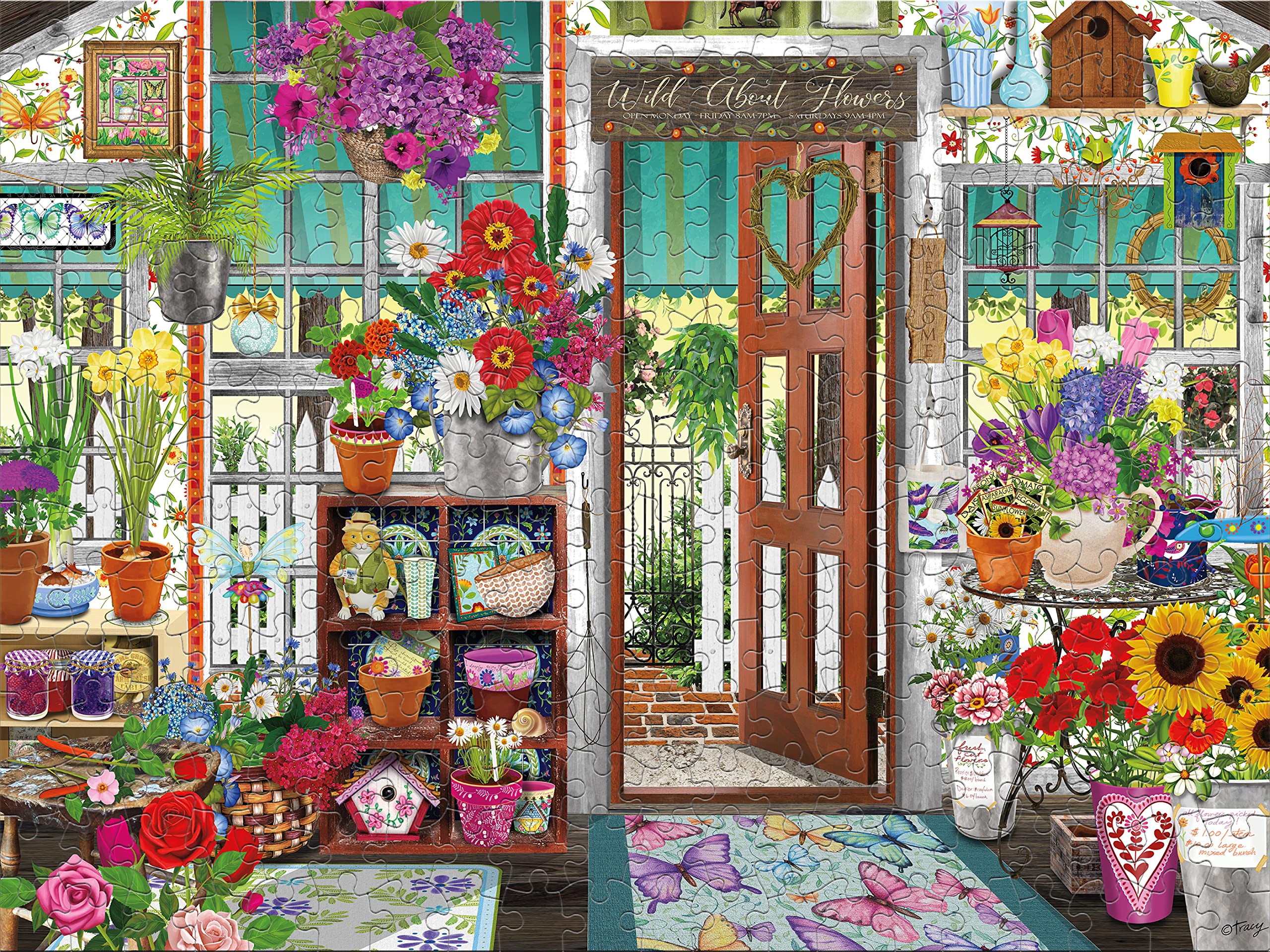Foto 4 pulgar | Rompecabezas Ceaco Tracy Flickinger Flower Shop 300 Piezas - Venta Internacional.