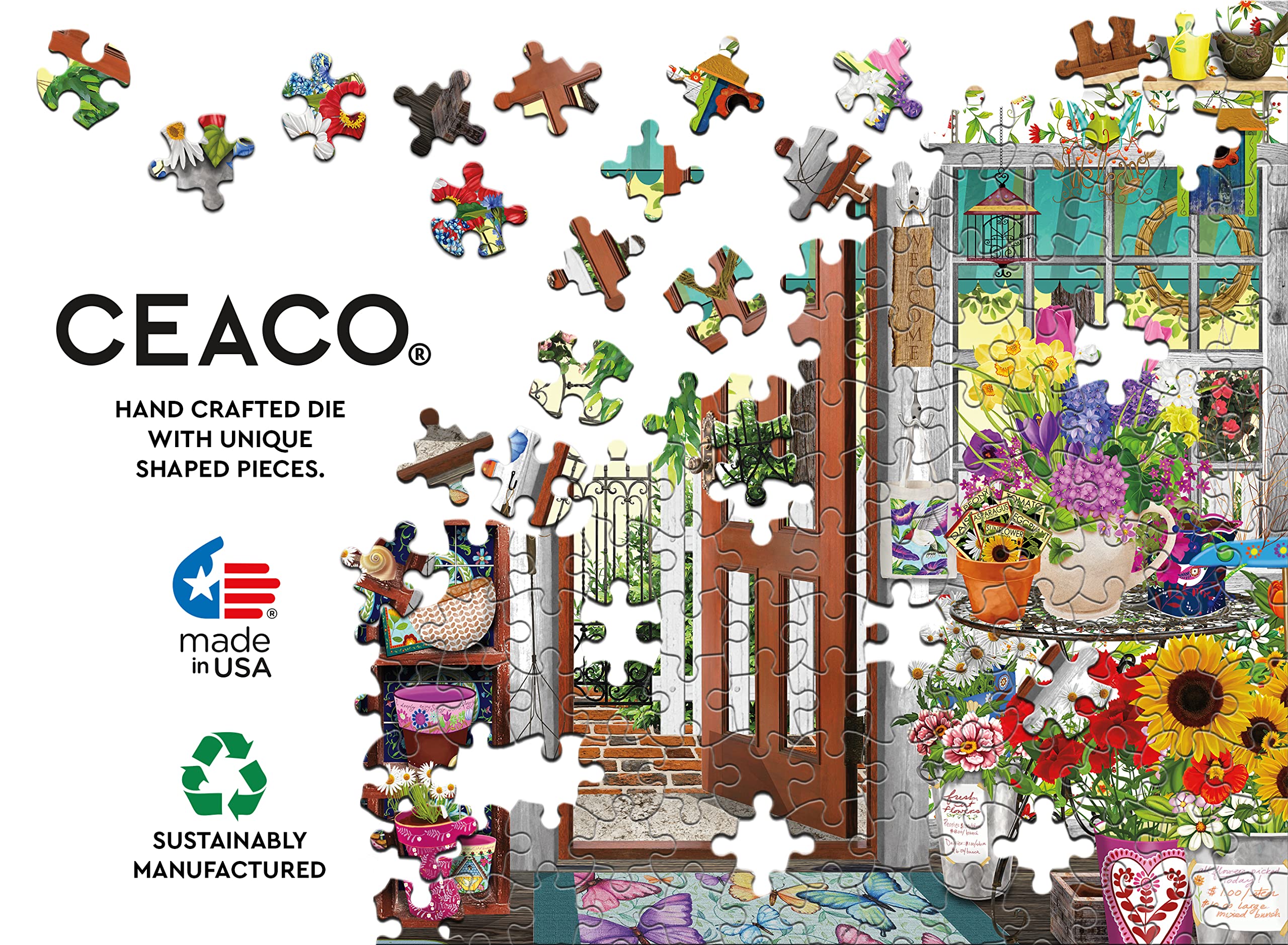 Foto 5 pulgar | Rompecabezas Ceaco Tracy Flickinger Flower Shop 300 Piezas - Venta Internacional.