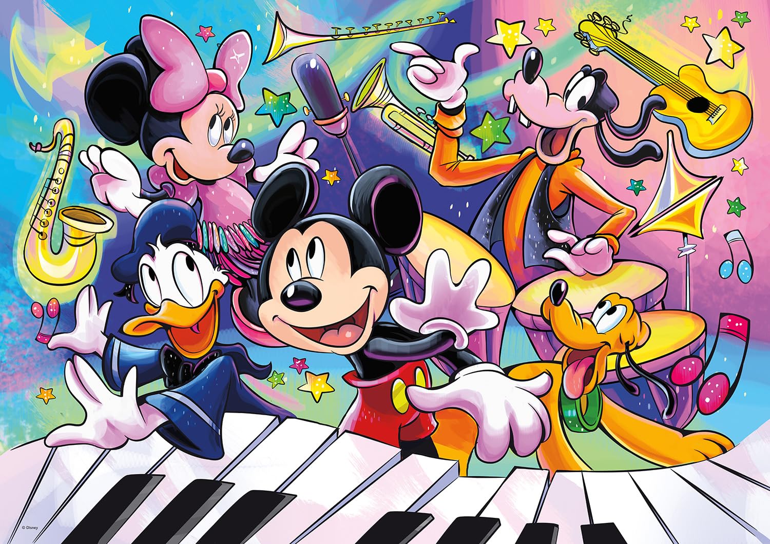 Rompecabezas Buffalo Games Disney Mickey's Music, 500 Unidades - Venta Internacional.