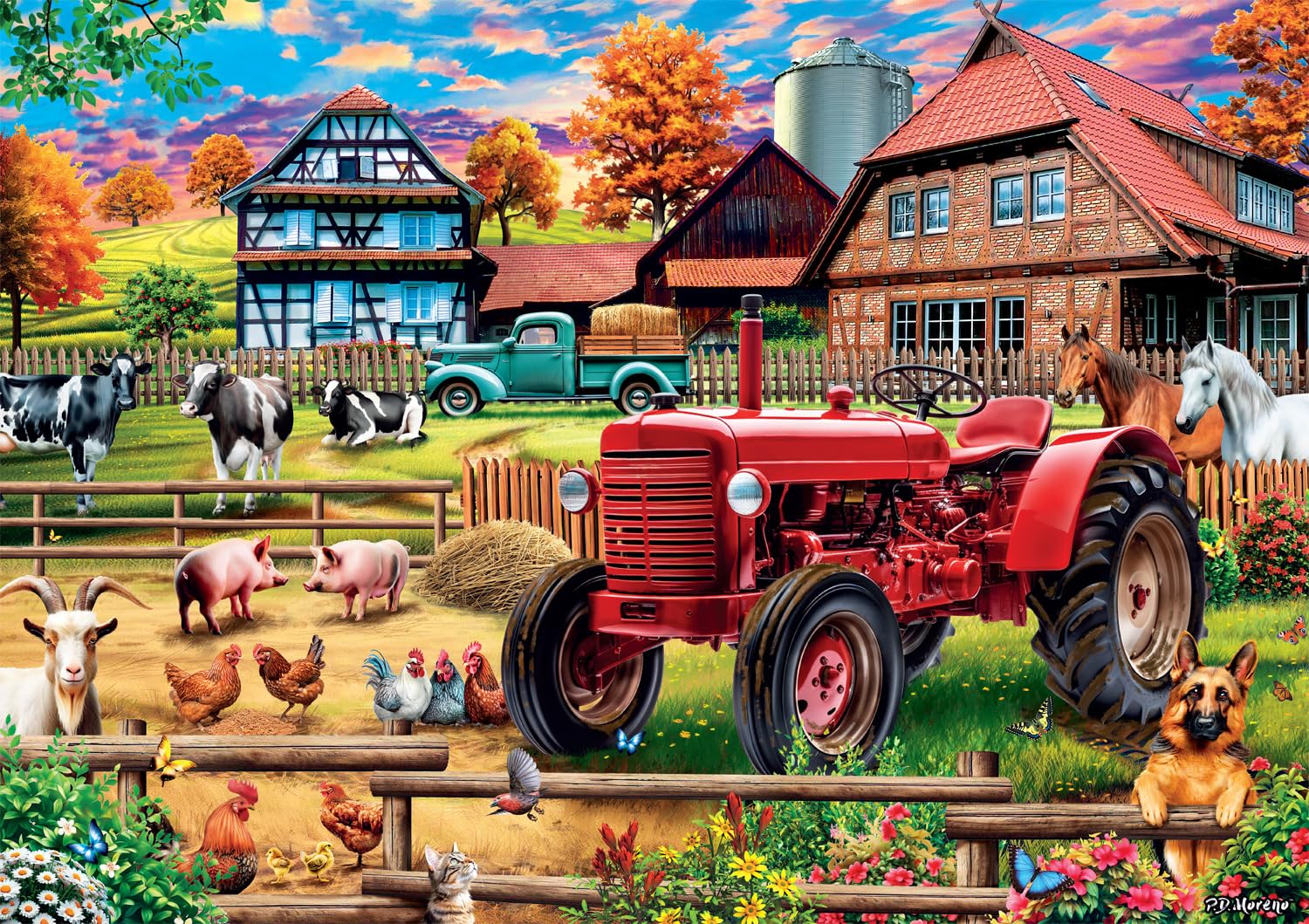 Rompecabezas Buffalo Games European Countryside, 500 Piezas - Venta Internacional.