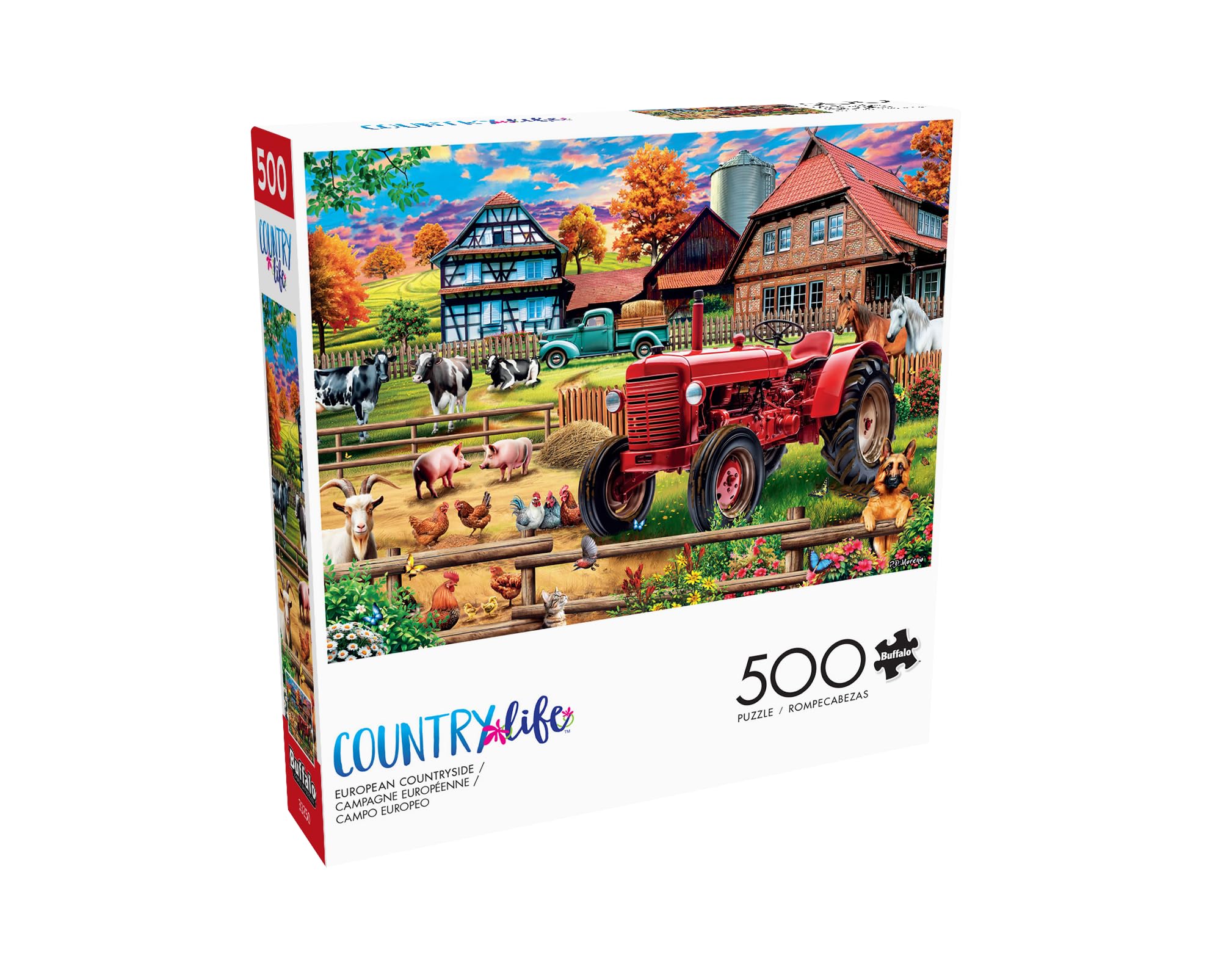 Foto 4 pulgar | Rompecabezas Buffalo Games European Countryside, 500 Piezas - Venta Internacional.