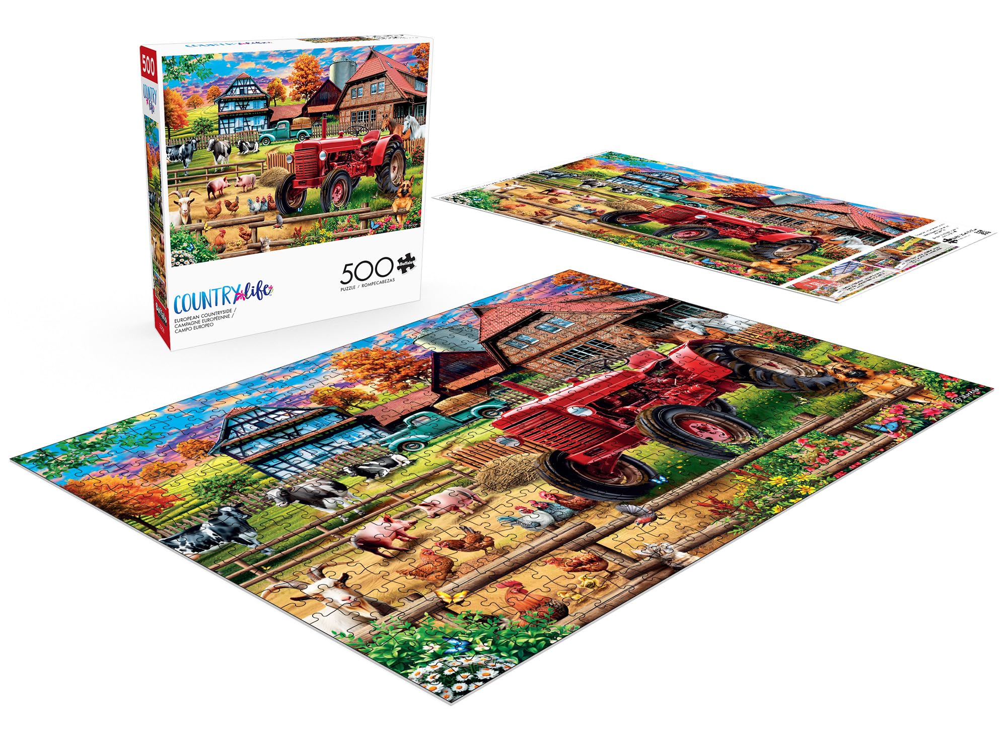 Foto 5 pulgar | Rompecabezas Buffalo Games European Countryside, 500 Piezas - Venta Internacional.