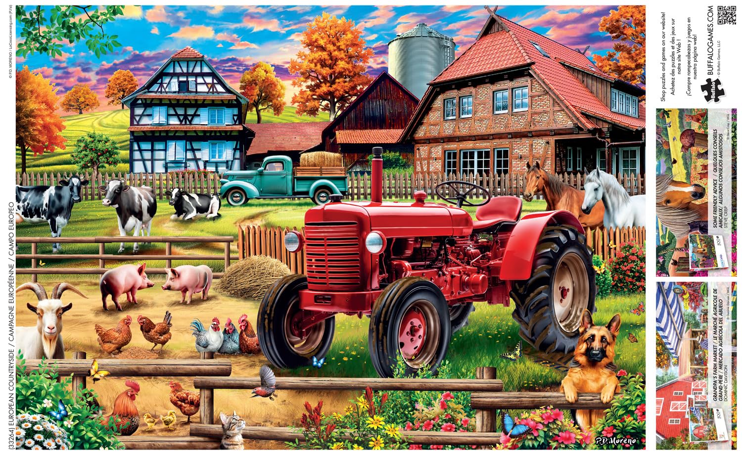 Foto 5 | Rompecabezas Buffalo Games European Countryside, 500 Piezas - Venta Internacional.