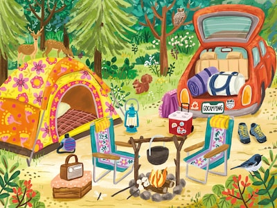 Foto 1 | Rompecabezas Ceaco Olivia Gibbs Go Camping 500 Piezas - Venta Internacional.