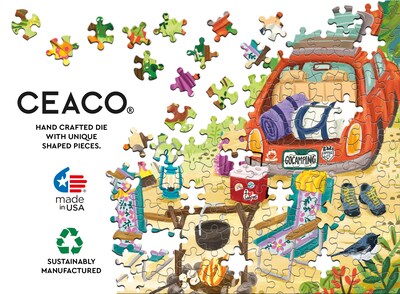 Foto 2 | Rompecabezas Ceaco Olivia Gibbs Go Camping 500 Piezas - Venta Internacional.