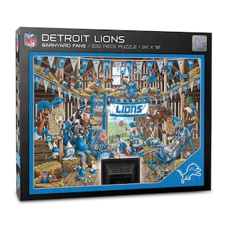 Foto 1 | Ventiladores Puzzle Youthefan Nfl Detroit Lions Barnyard, 500 Unidades - Venta Internacional.