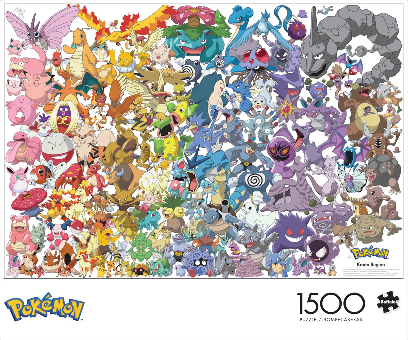 Foto 2 | Rompecabezas Buffalo Games Pokémon Kanto 151-1500 Piezas - Venta Internacional.