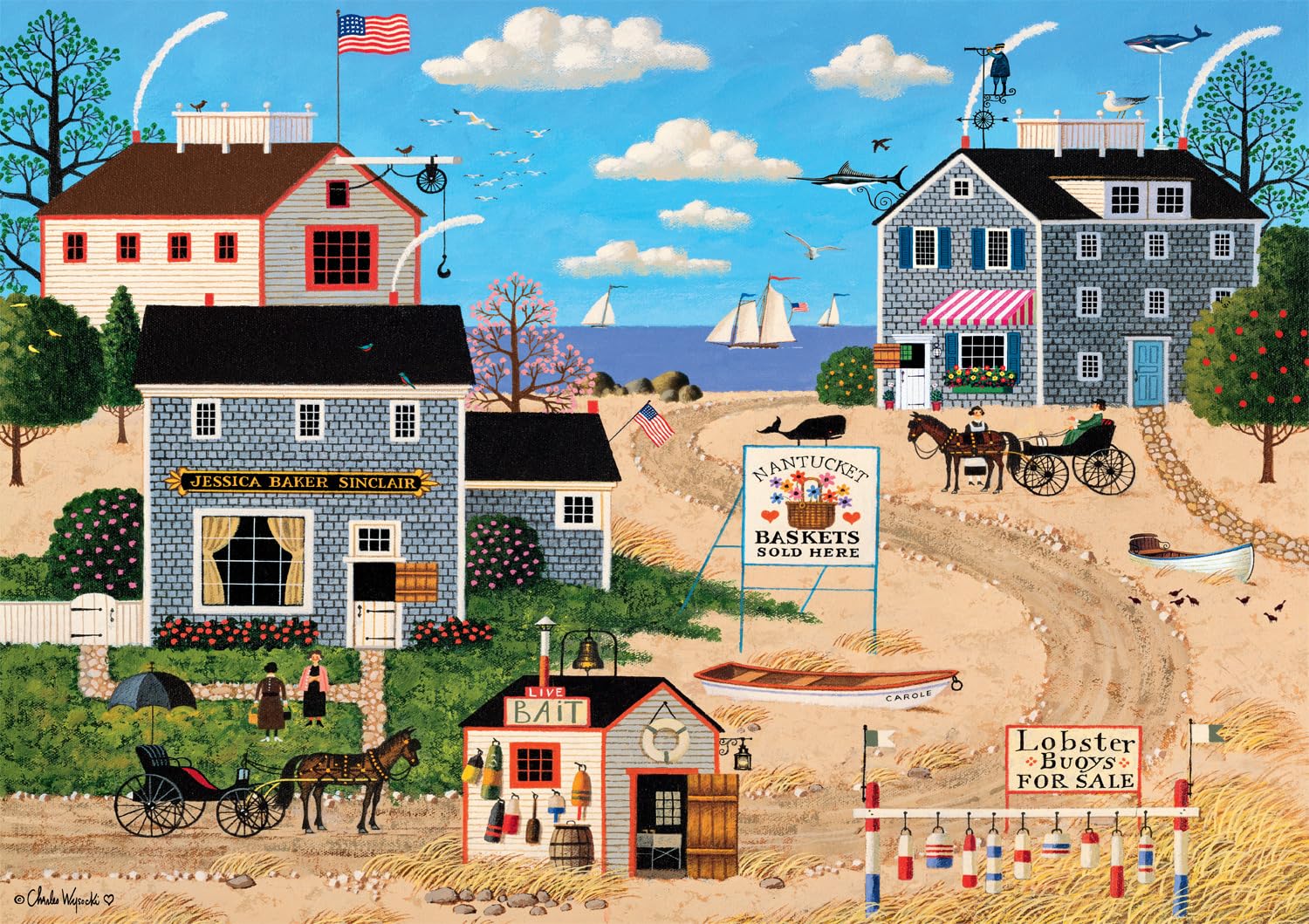 Rompecabezas Buffalo Games Charles Wysocki Nantucket Breeze - Venta Internacional.