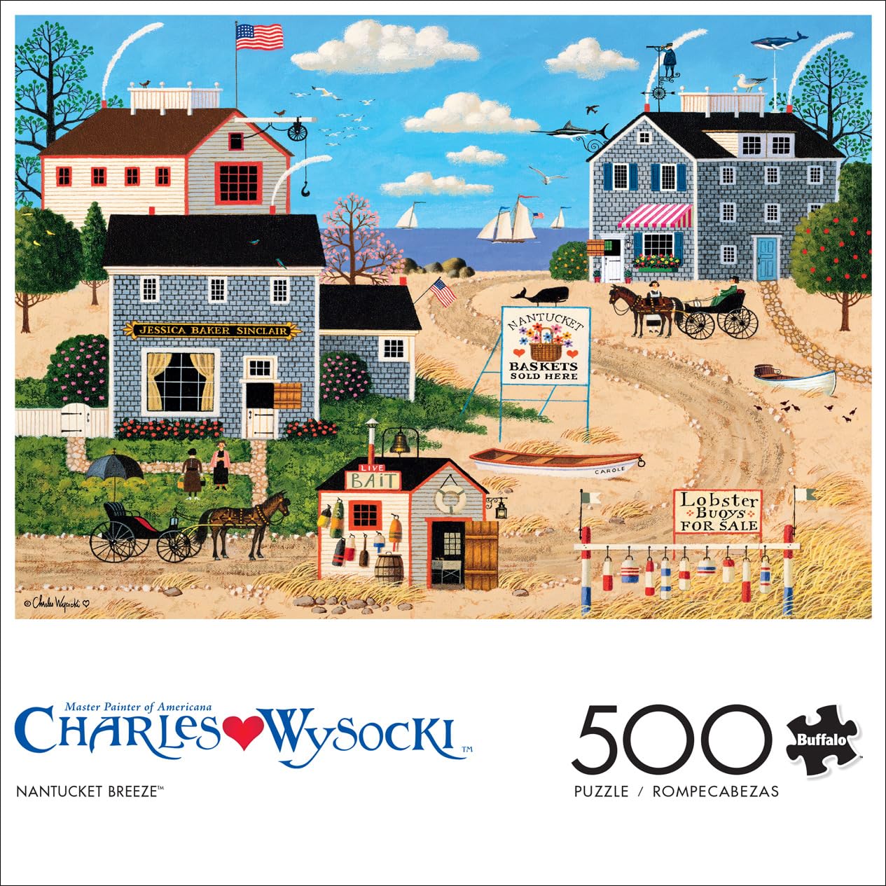 Foto 2 | Rompecabezas Buffalo Games Charles Wysocki Nantucket Breeze - Venta Internacional.