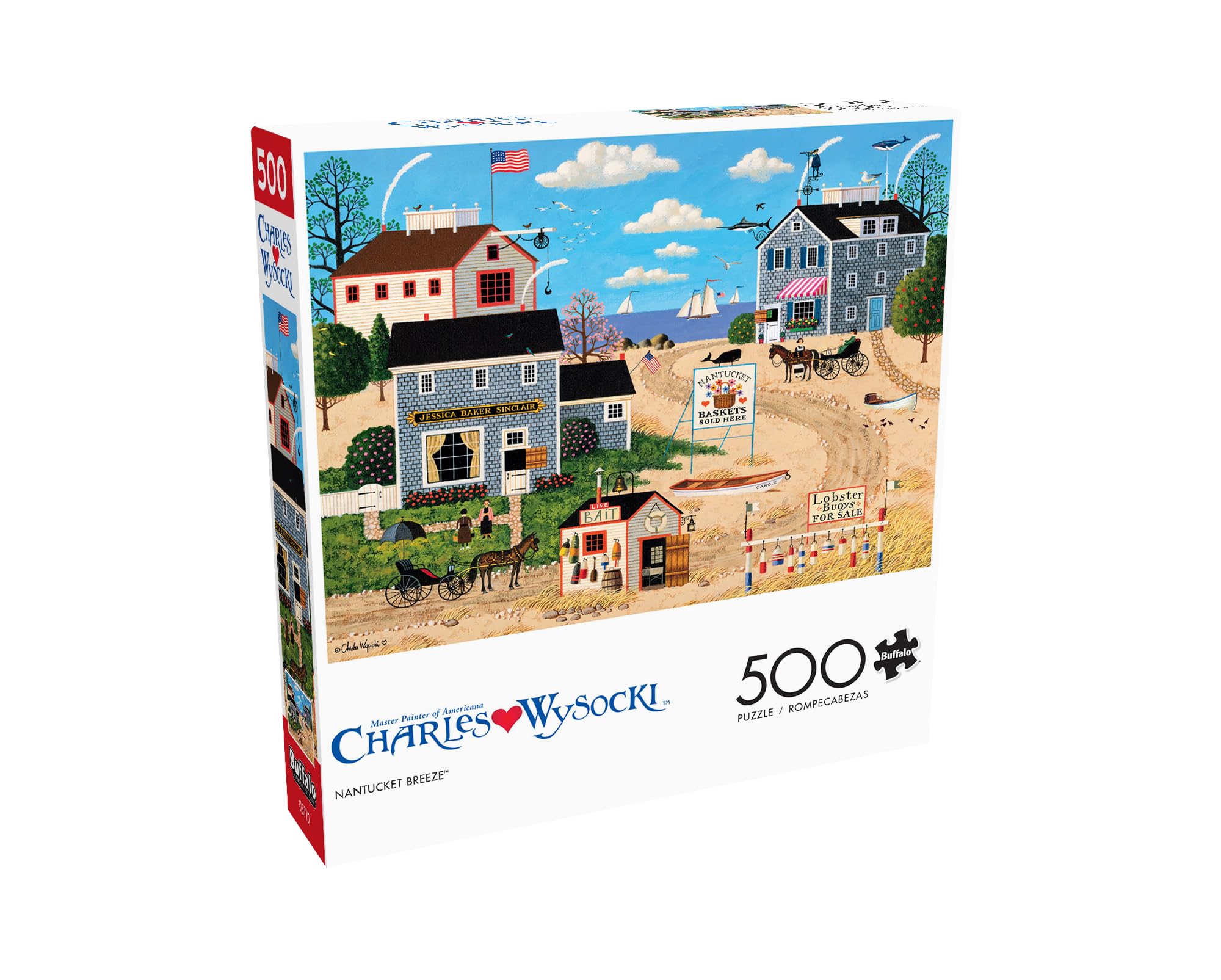 Foto 3 | Rompecabezas Buffalo Games Charles Wysocki Nantucket Breeze - Venta Internacional.