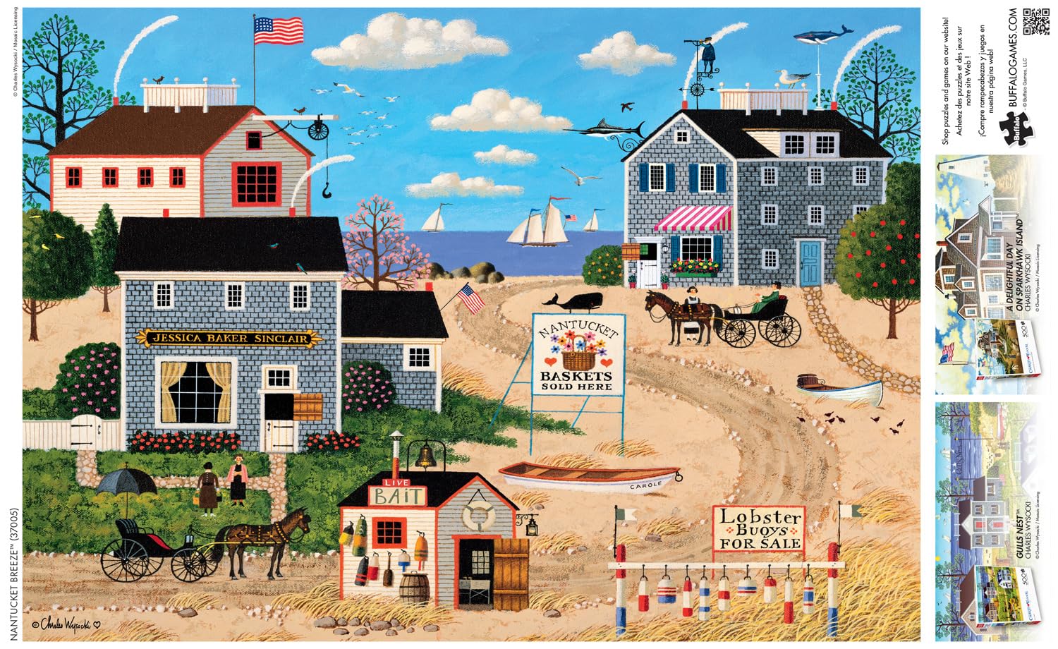 Foto 5 | Rompecabezas Buffalo Games Charles Wysocki Nantucket Breeze - Venta Internacional.
