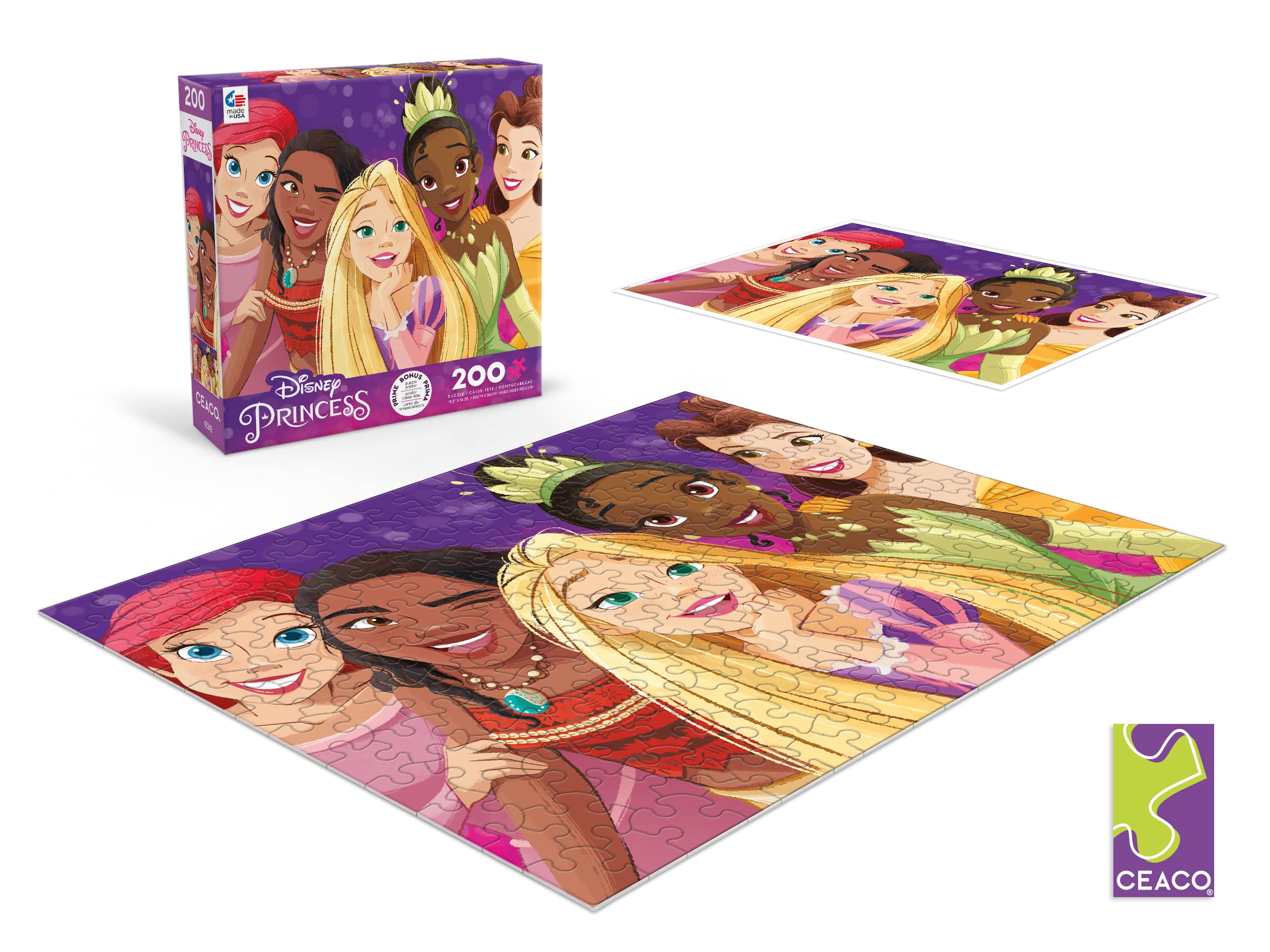 Foto 2 | Rompecabezas Ceaco Disney Friends Princess Party 200 Piezas - Venta Internacional.
