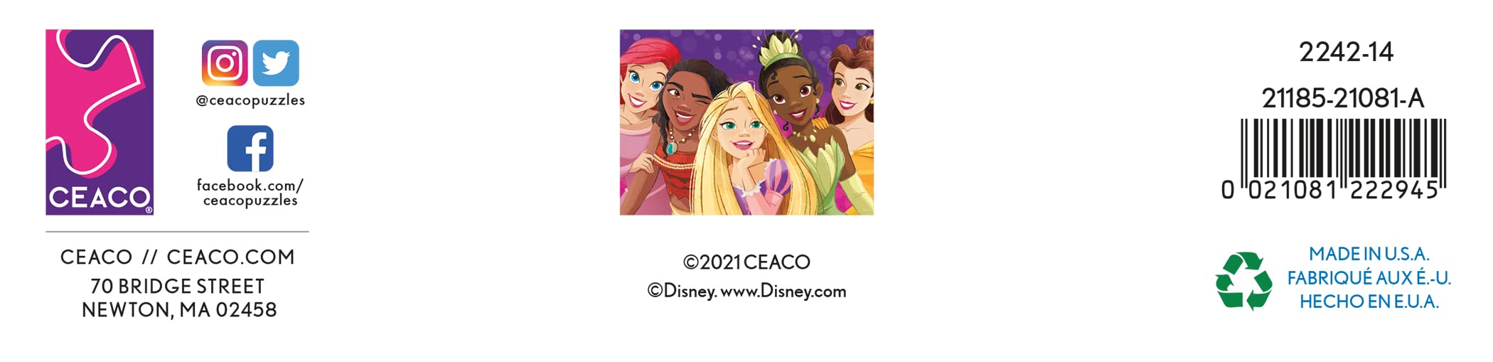 Foto 6 pulgar | Rompecabezas Ceaco Disney Friends Princess Party 200 Piezas - Venta Internacional.