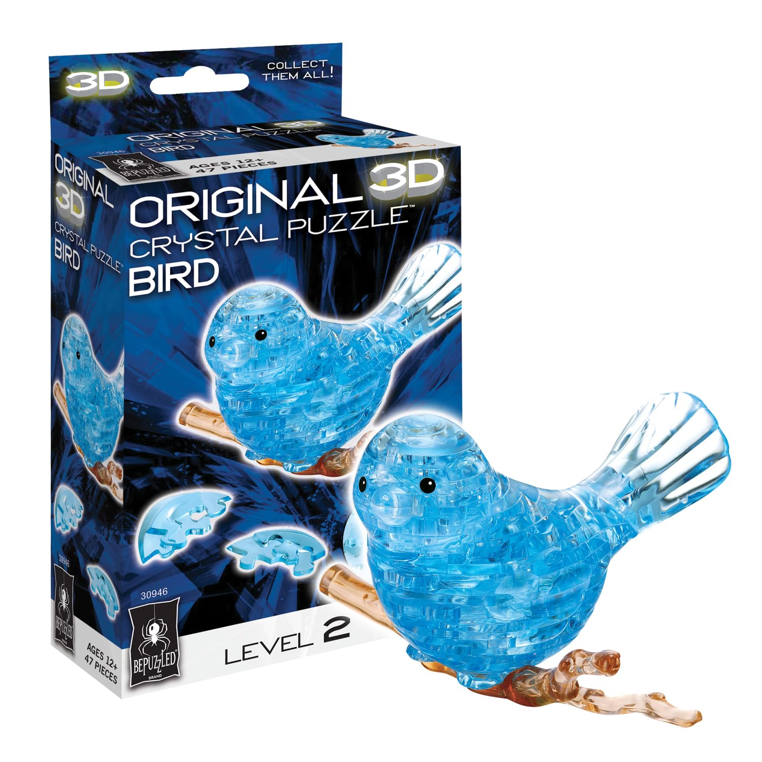 Puzzle De Cristal 3d Bepuzzled Bird Para Mayores De 12 Años - Venta Internacional.