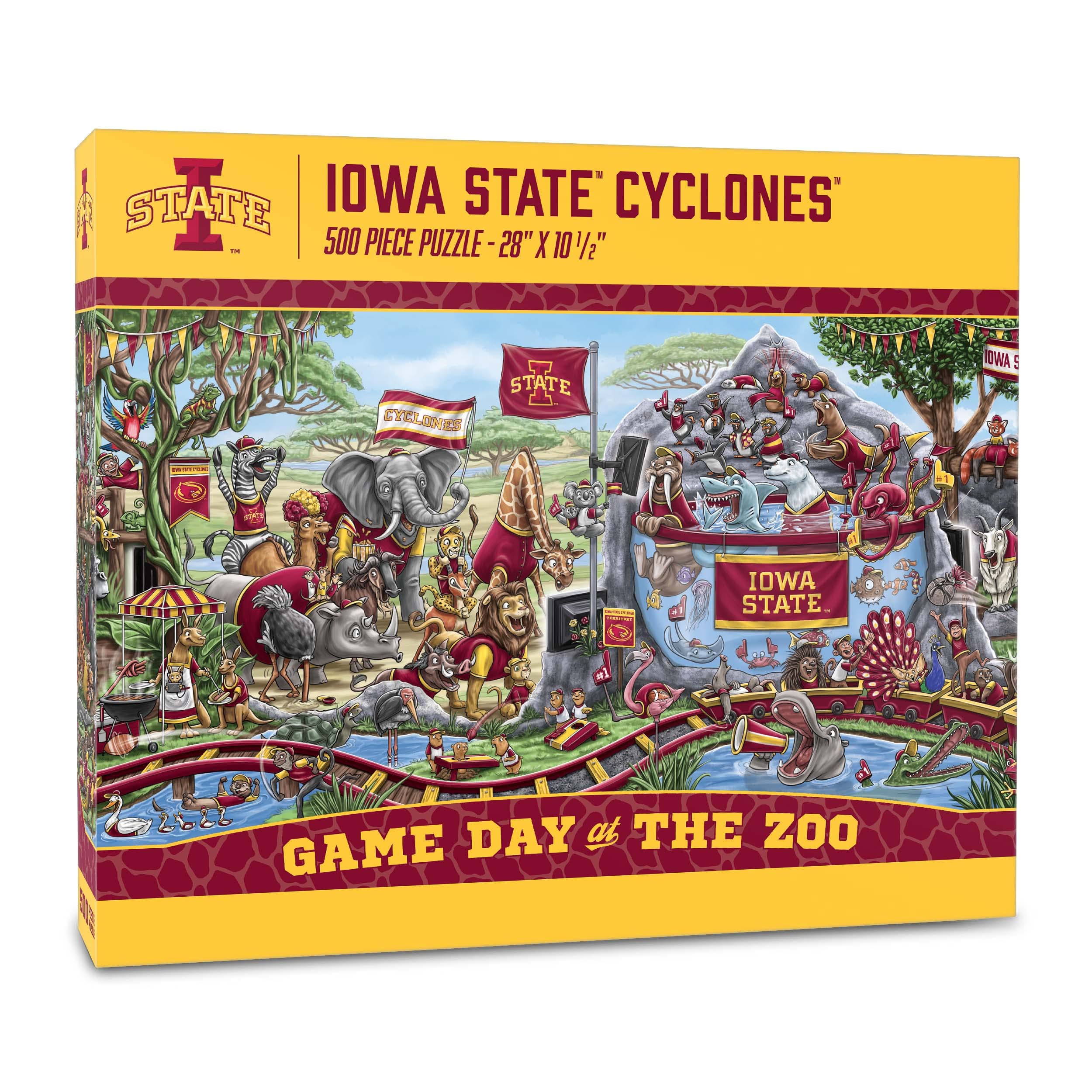 Puzzle Youthefan: Día Del Juego De Los Ciclones Del Estado De Iowa De La Ncaa En El Zoológico - Venta Internacional.