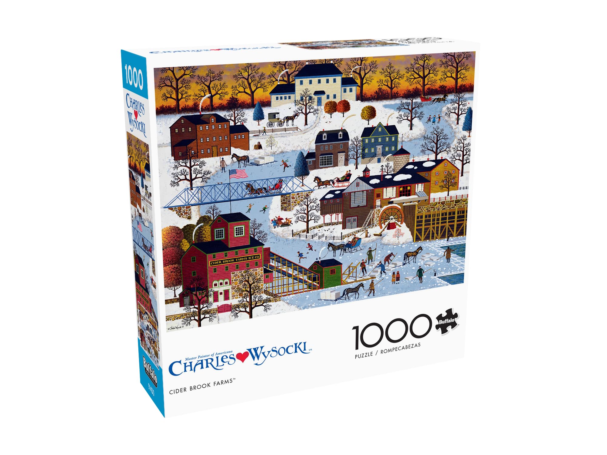 Foto 3 | Rompecabezas Buffalo Games Charles Wysocki Cider Brook, 1000 Unidades - Venta Internacional.