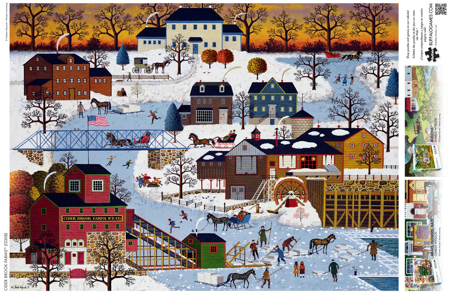 Foto 5 | Rompecabezas Buffalo Games Charles Wysocki Cider Brook, 1000 Unidades - Venta Internacional.