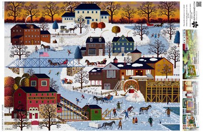 Foto 5 | Rompecabezas Buffalo Games Charles Wysocki Cider Brook, 1000 Unidades - Venta Internacional.