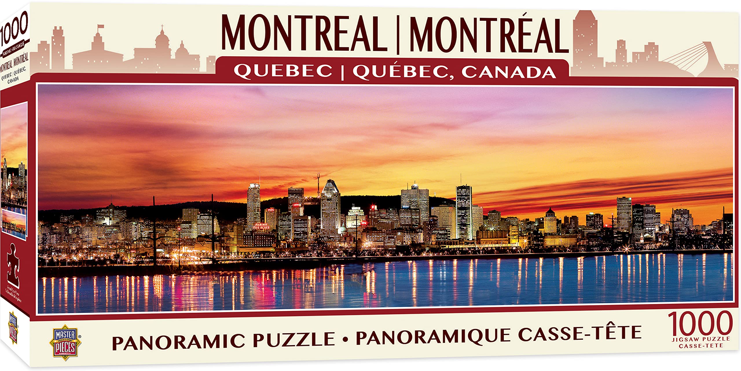 Rompecabezas Masterpieces Montreal Panoramic 1000 Piezas - Venta Internacional.