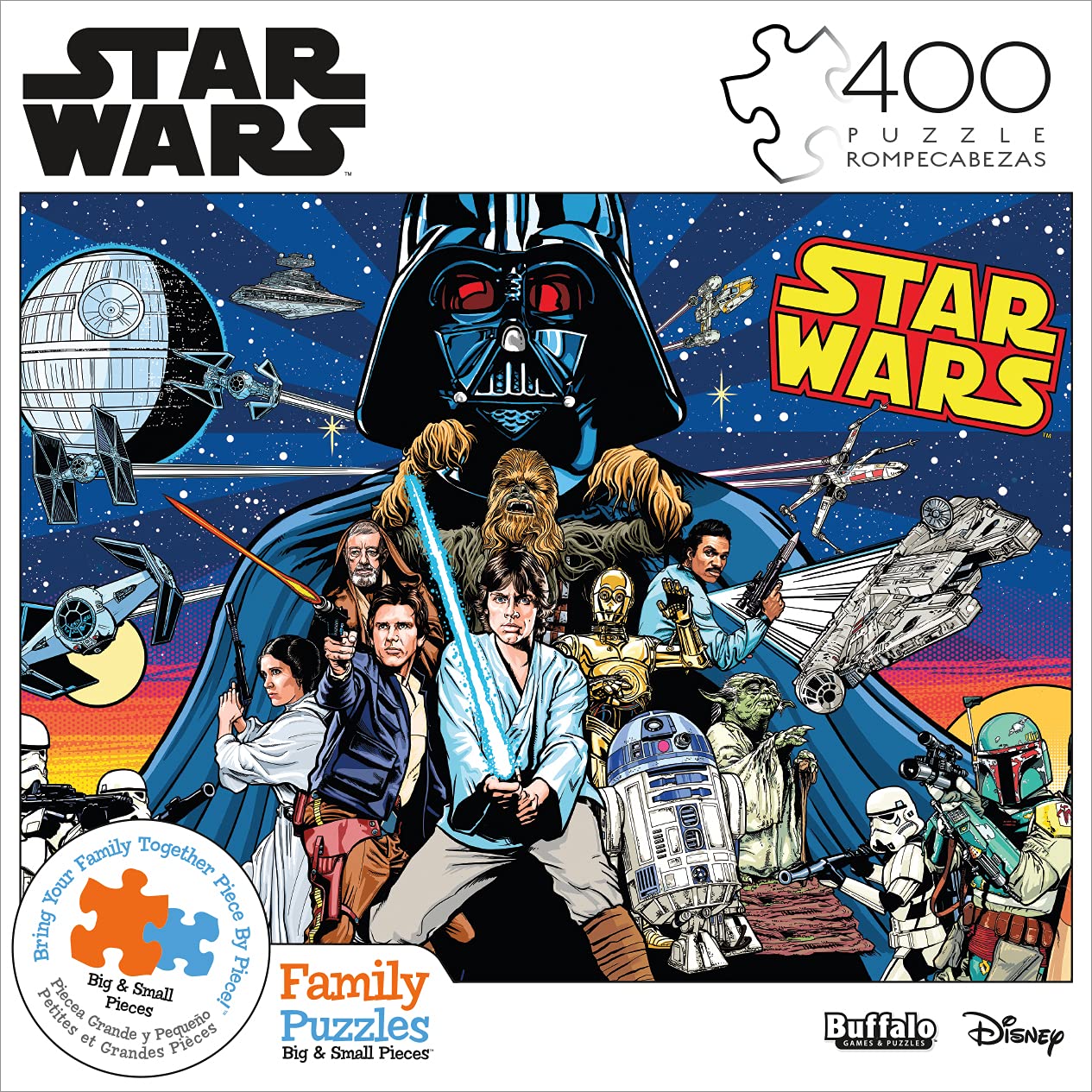 Foto 2 | Rompecabezas Buffalo Games Star Wars Comic Pinball Art 400 Unidades - Venta Internacional.