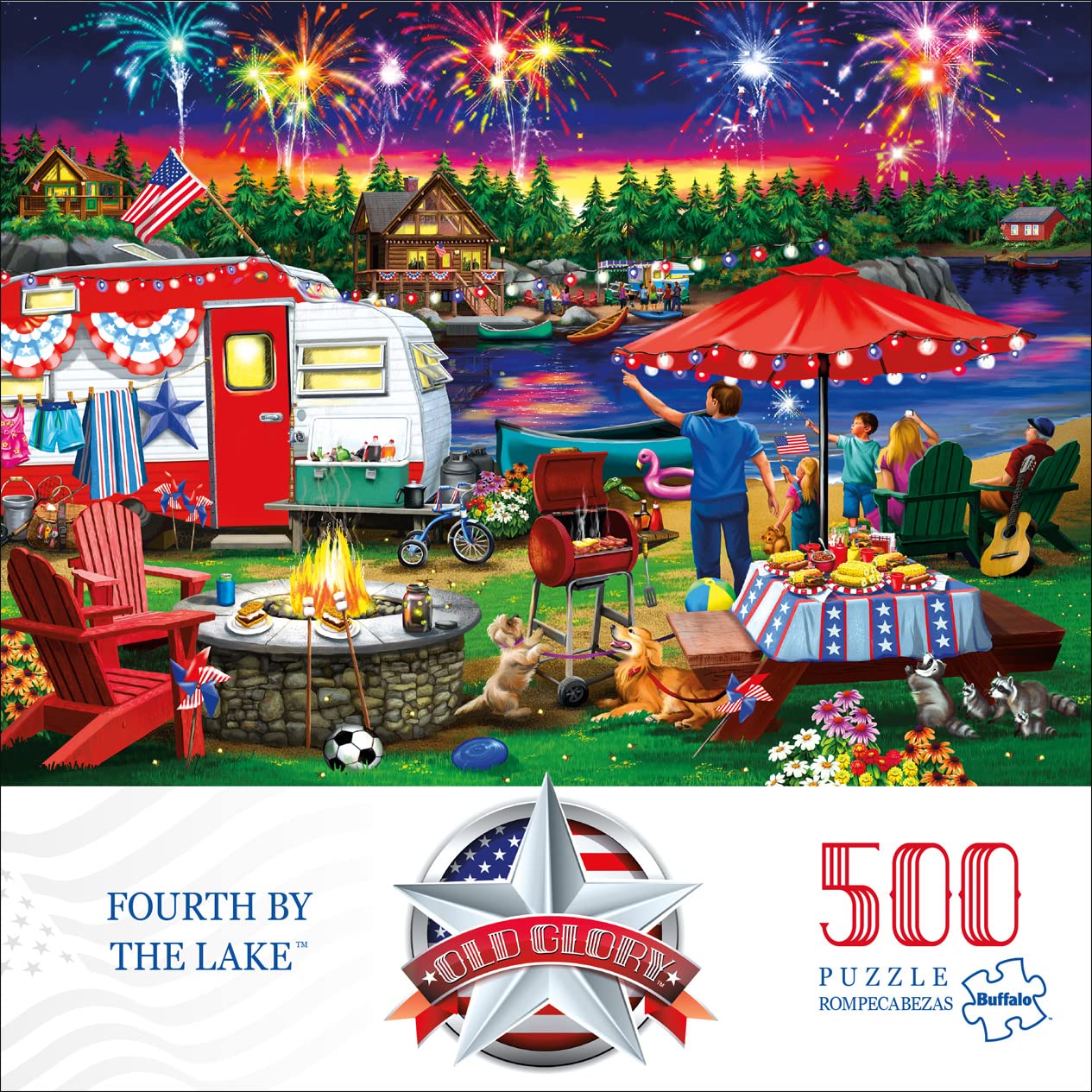 Foto 3 pulgar | Rompecabezas Buffalo Games Fourth By The Lake, 500 Piezas - Venta Internacional.