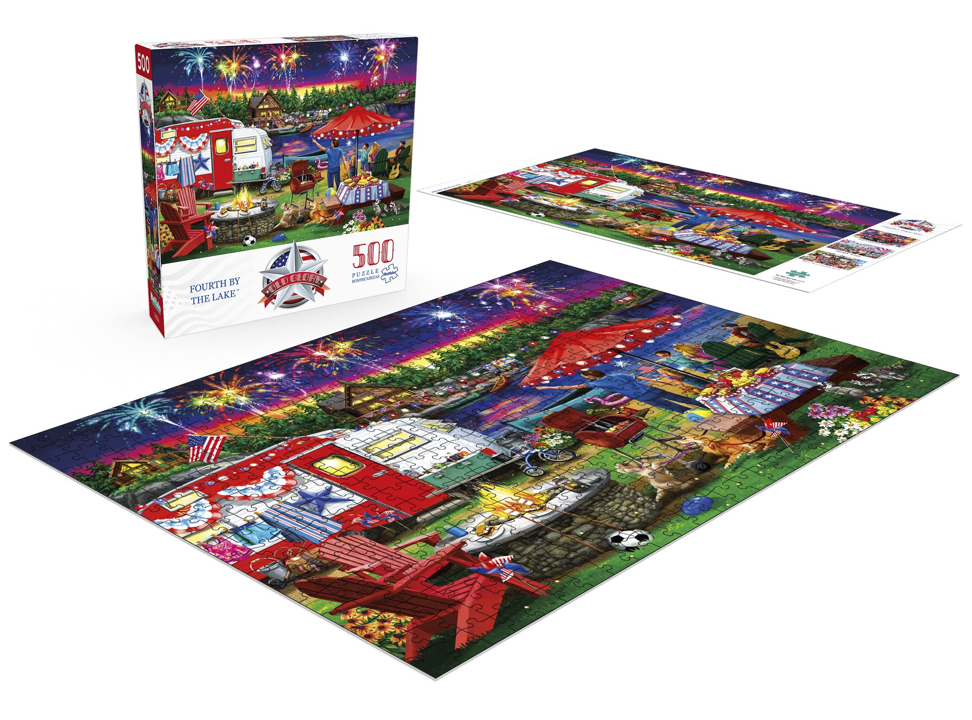 Foto 5 pulgar | Rompecabezas Buffalo Games Fourth By The Lake, 500 Piezas - Venta Internacional.